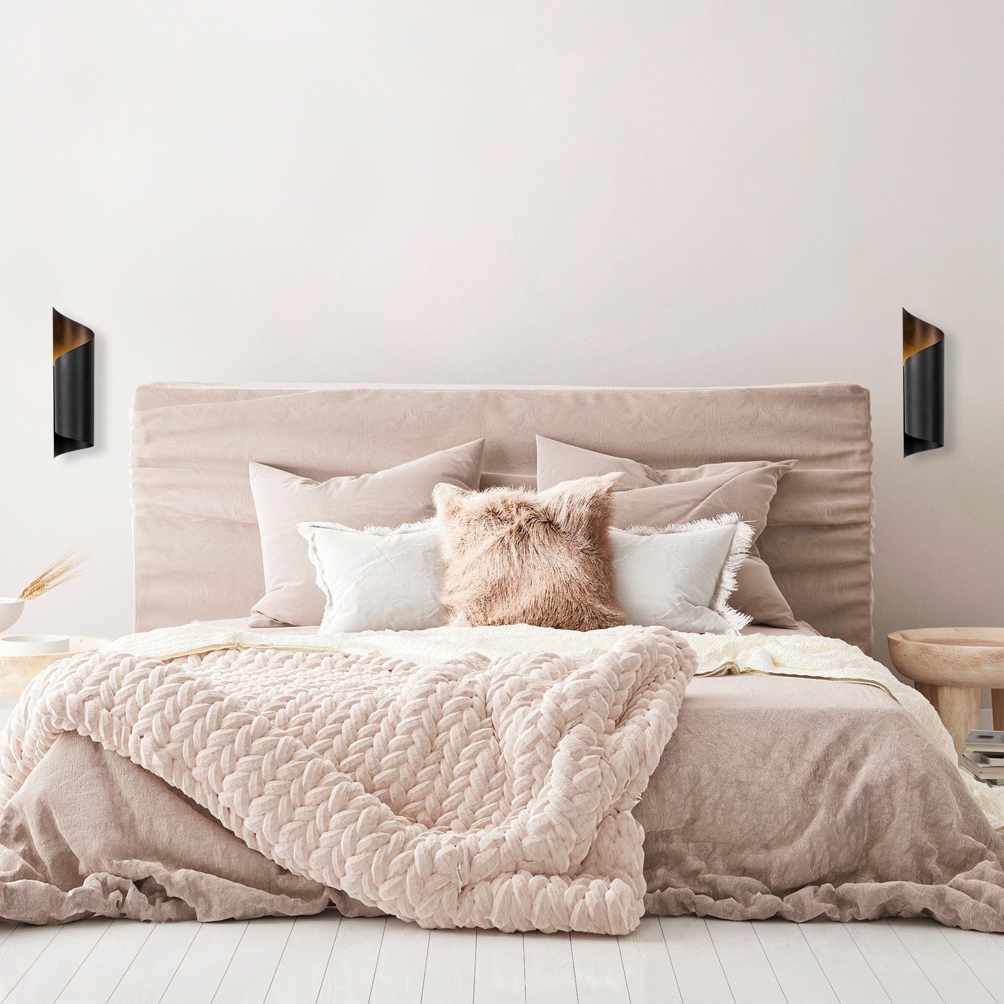 Aplica SIVANI MR - 838, negru, metal, 10x16x35 cm