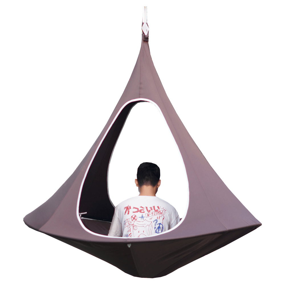 Balansoar gradina KLORIN NEW TYP 2 BIG SIZE, maro/negru, poliester/otel