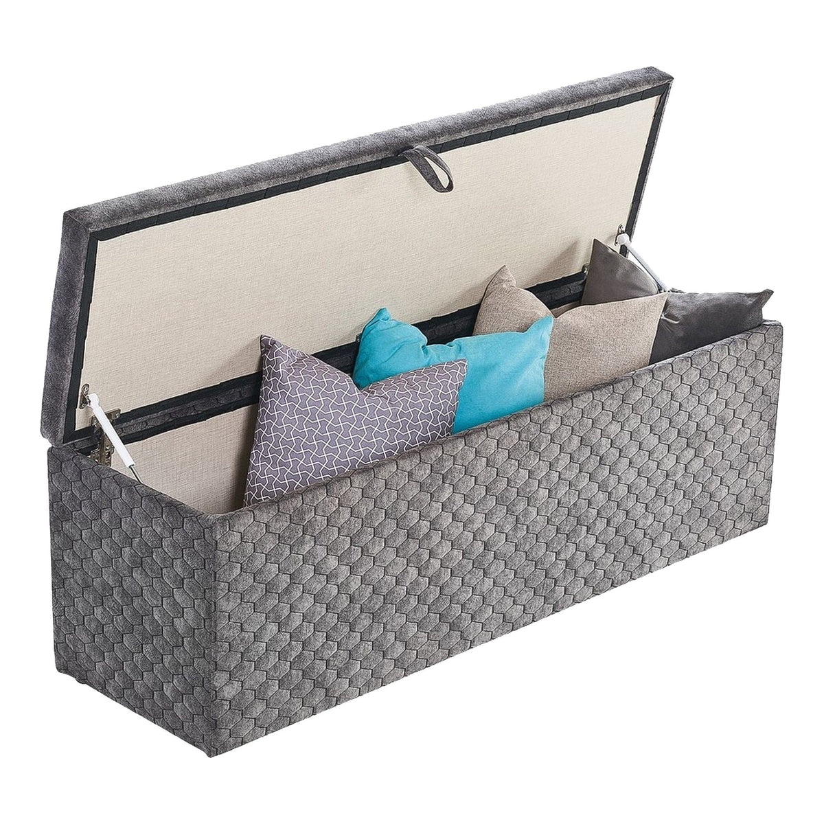 Banca Babylon, gri, 141x43x49 cm