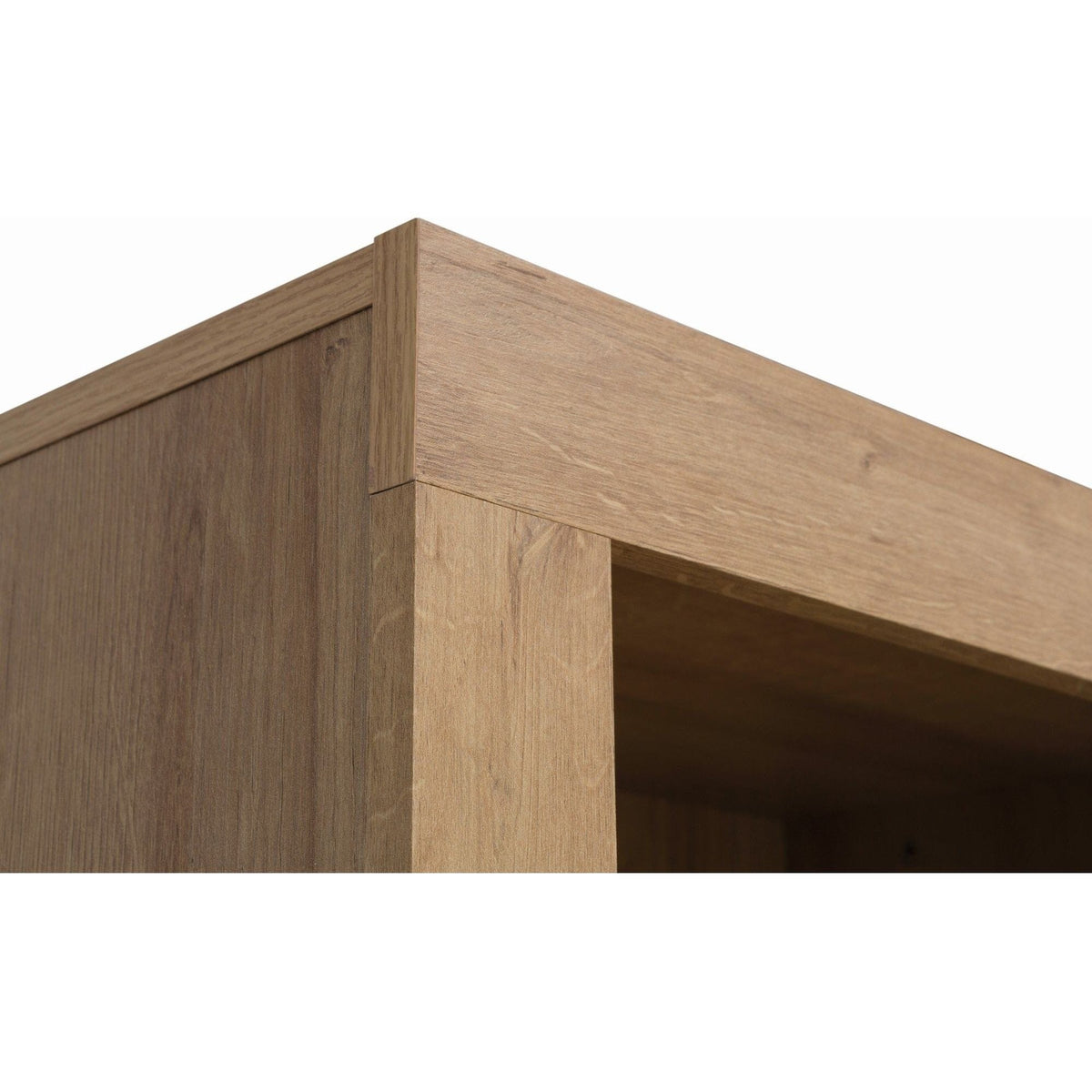 Biblioteca BALDER, stejar rivierra/alb, PAL, 62x39x192 cm