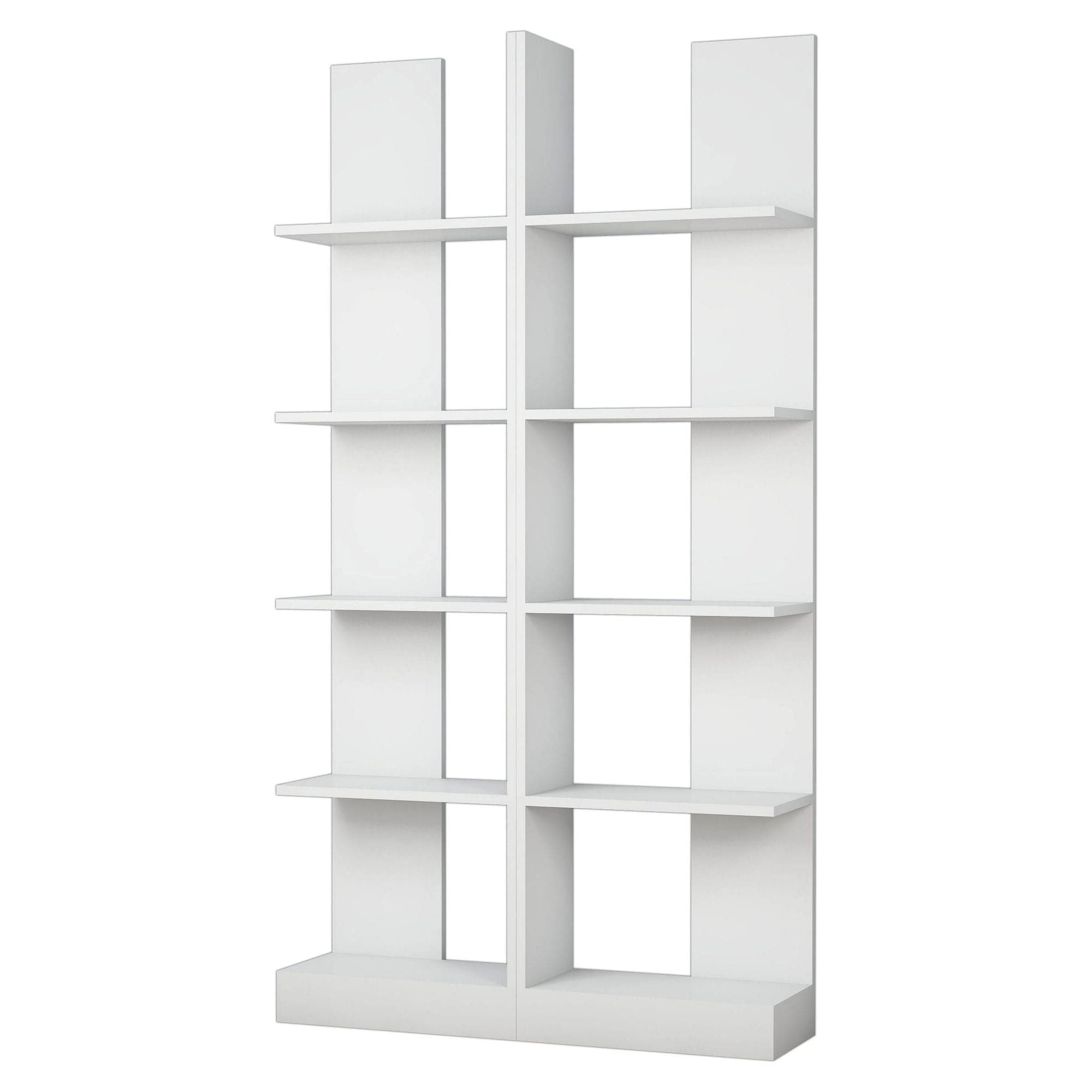 Biblioteca IKIZ, alb, PAL melaminat, 100x26x187 cm