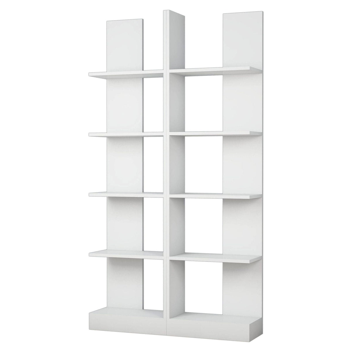 Biblioteca IKIZ, alb, PAL melaminat, 100x26x187 cm