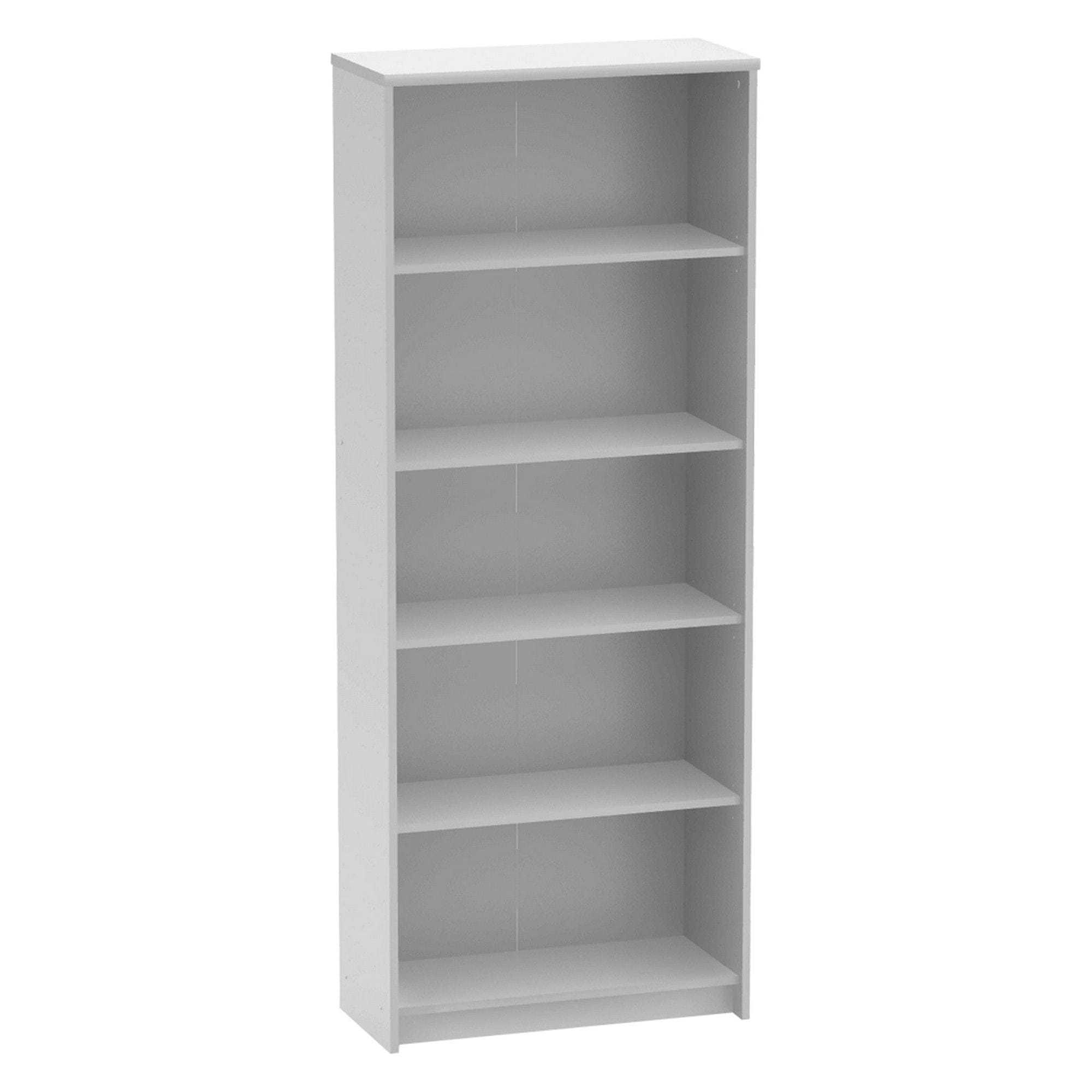 Biblioteca JOHAN 2 NEW 04, alb, DTD laminat, 73x34x186 cm
