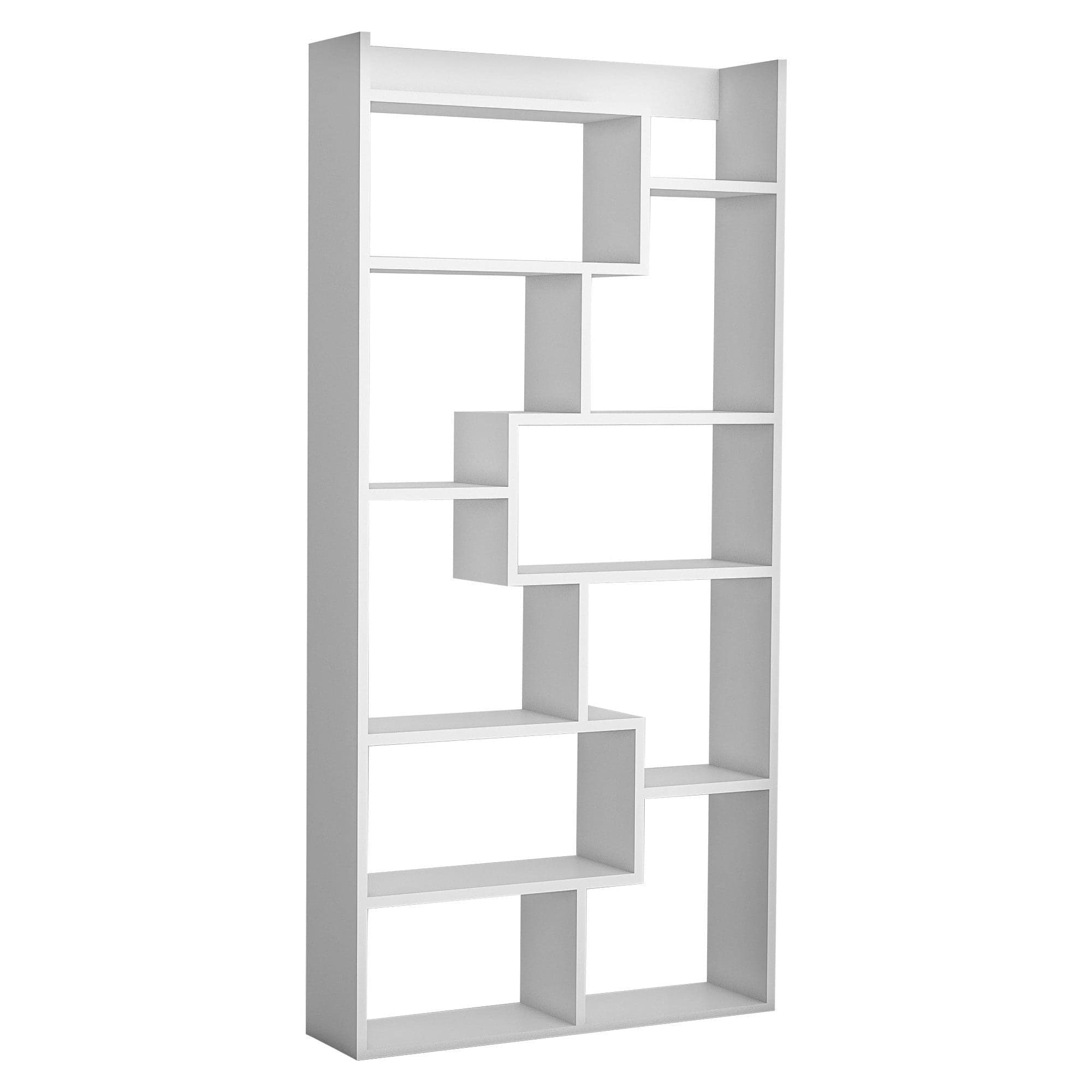 Biblioteca KUTTAP, alb, PAL melaminat, 90x22x182 cm