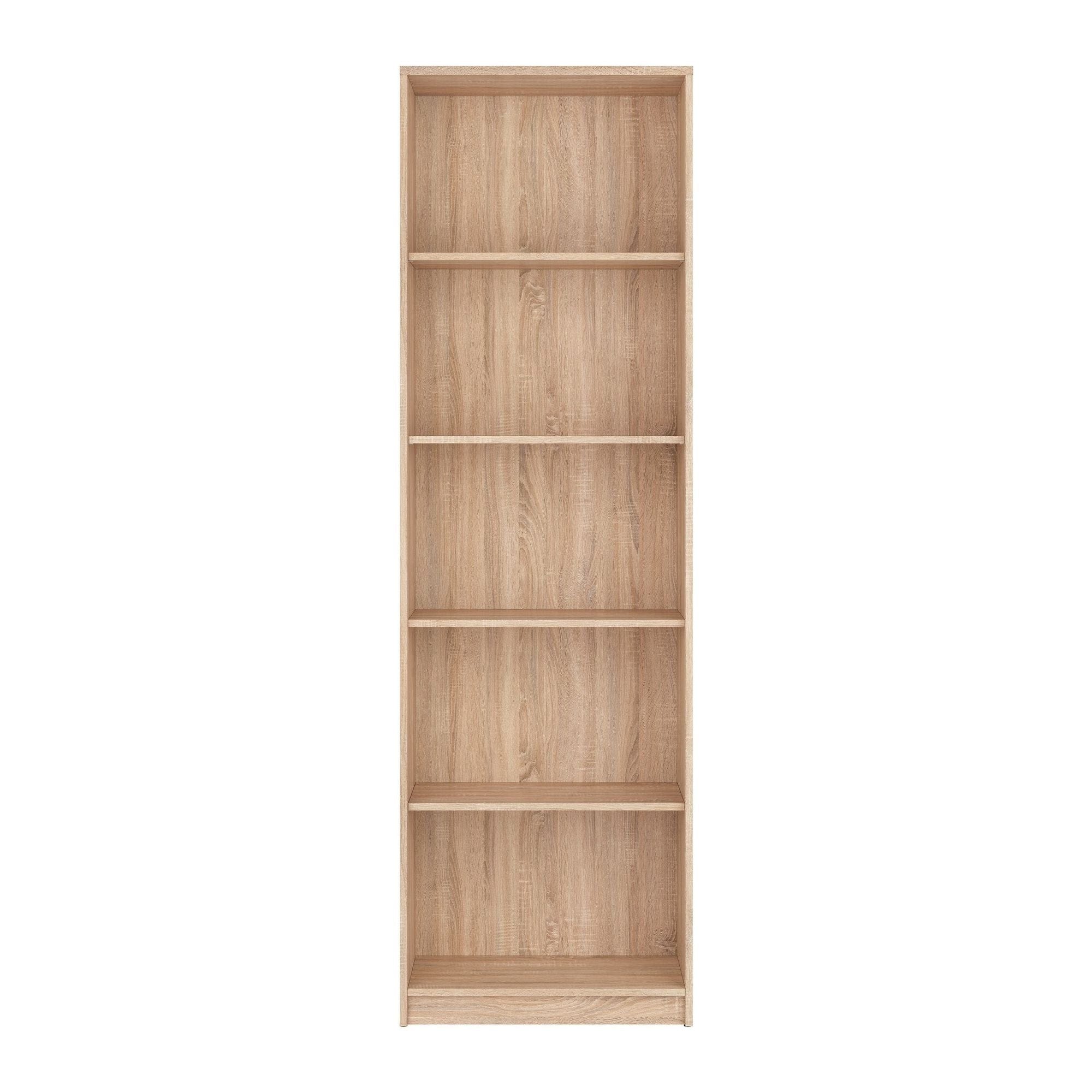 Biblioteca NEPO PLUS, stejar sonoma, PAL, 60x34x197 cm