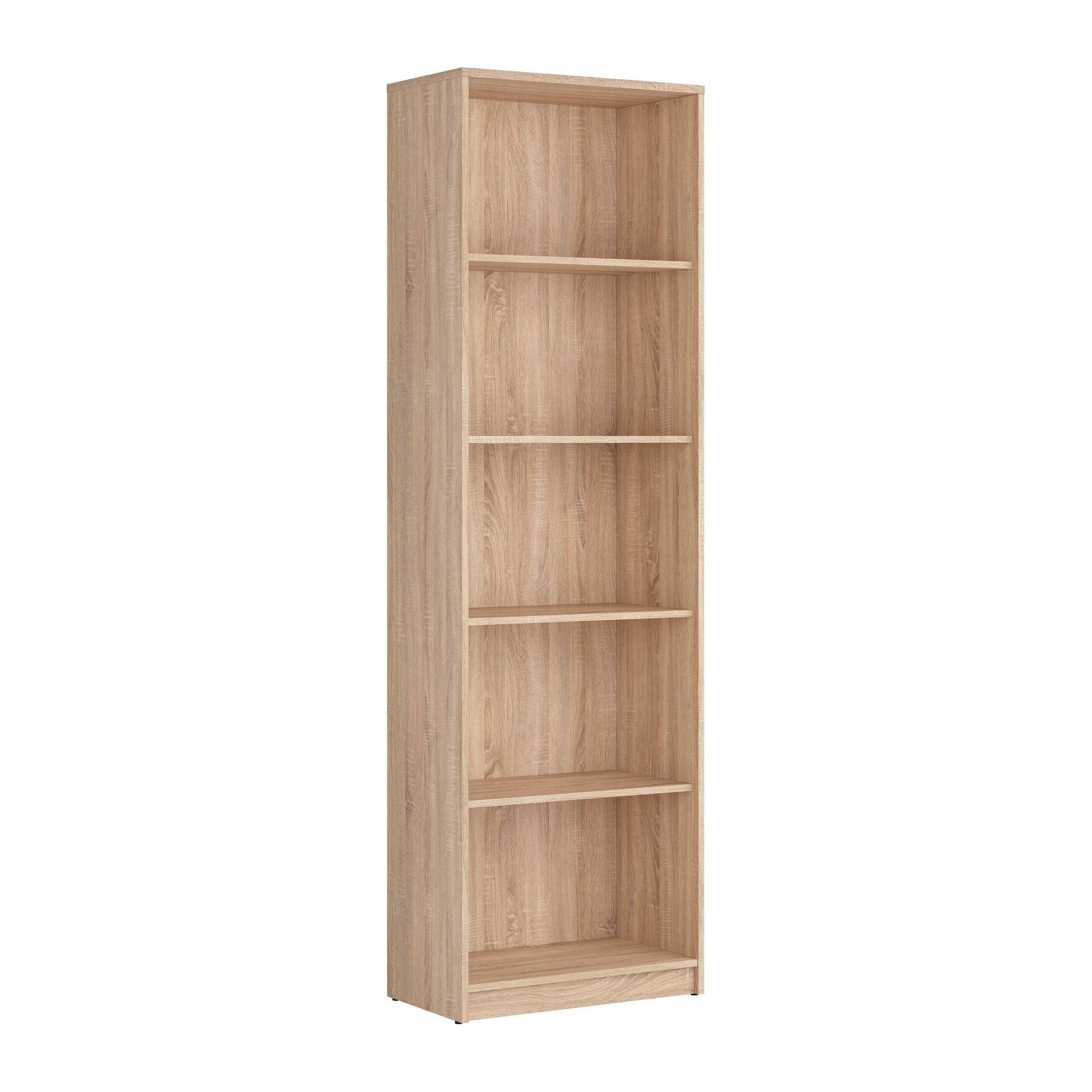 Biblioteca NEPO PLUS, stejar sonoma, PAL, 60x34x197 cm