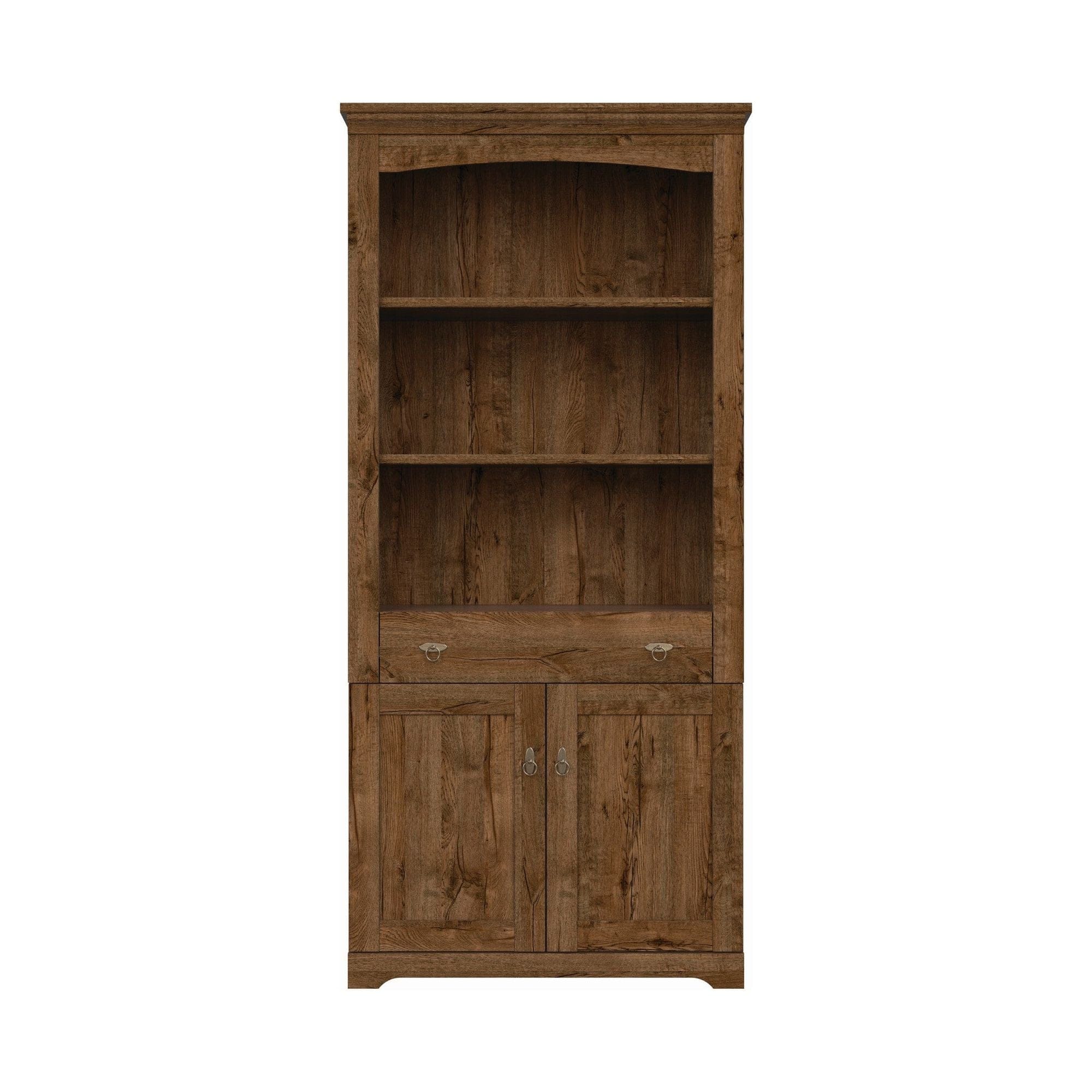 Biblioteca PATRAS, stejar inchis, PAL, 93x45x201 cm