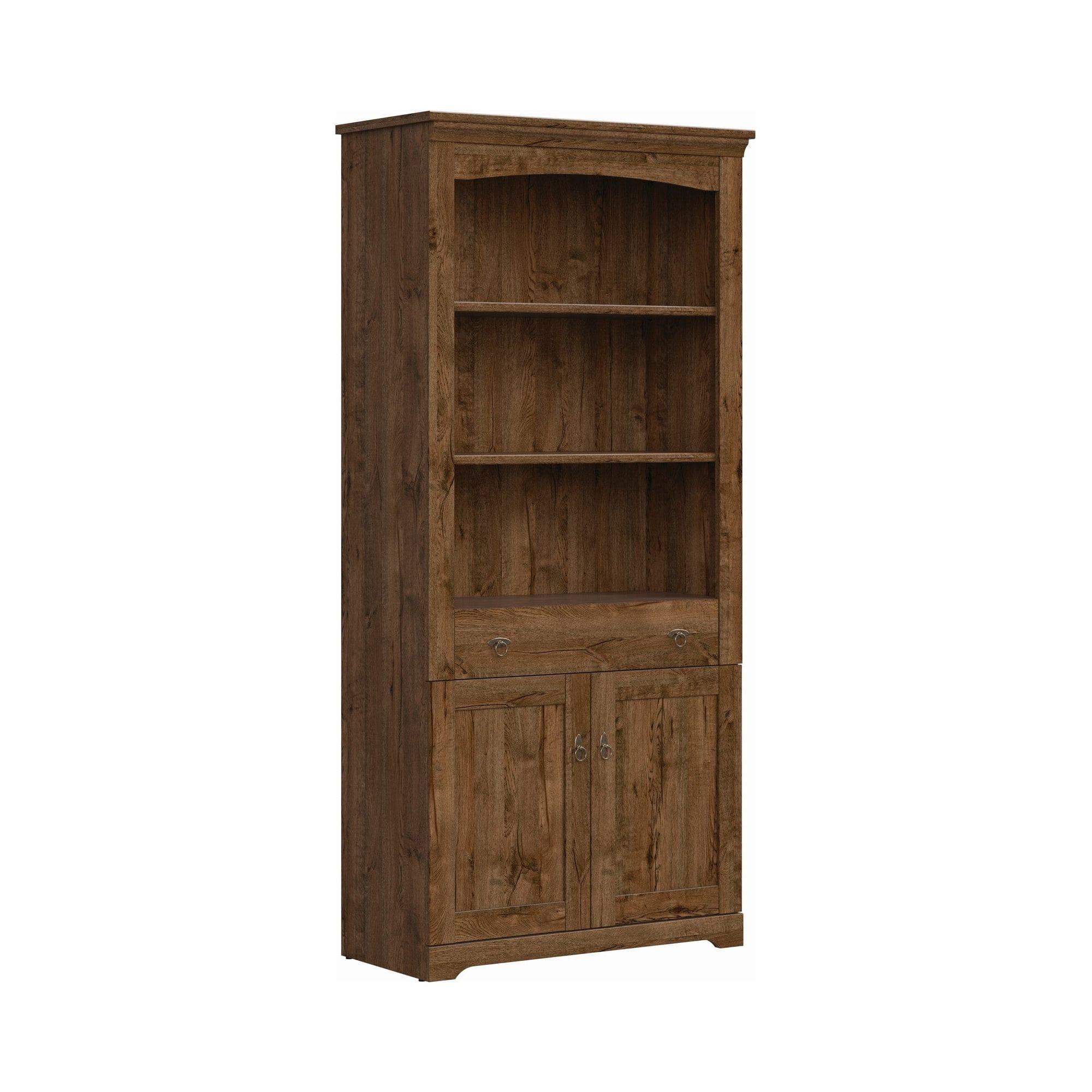 Biblioteca PATRAS, stejar inchis, PAL, 93x45x201 cm