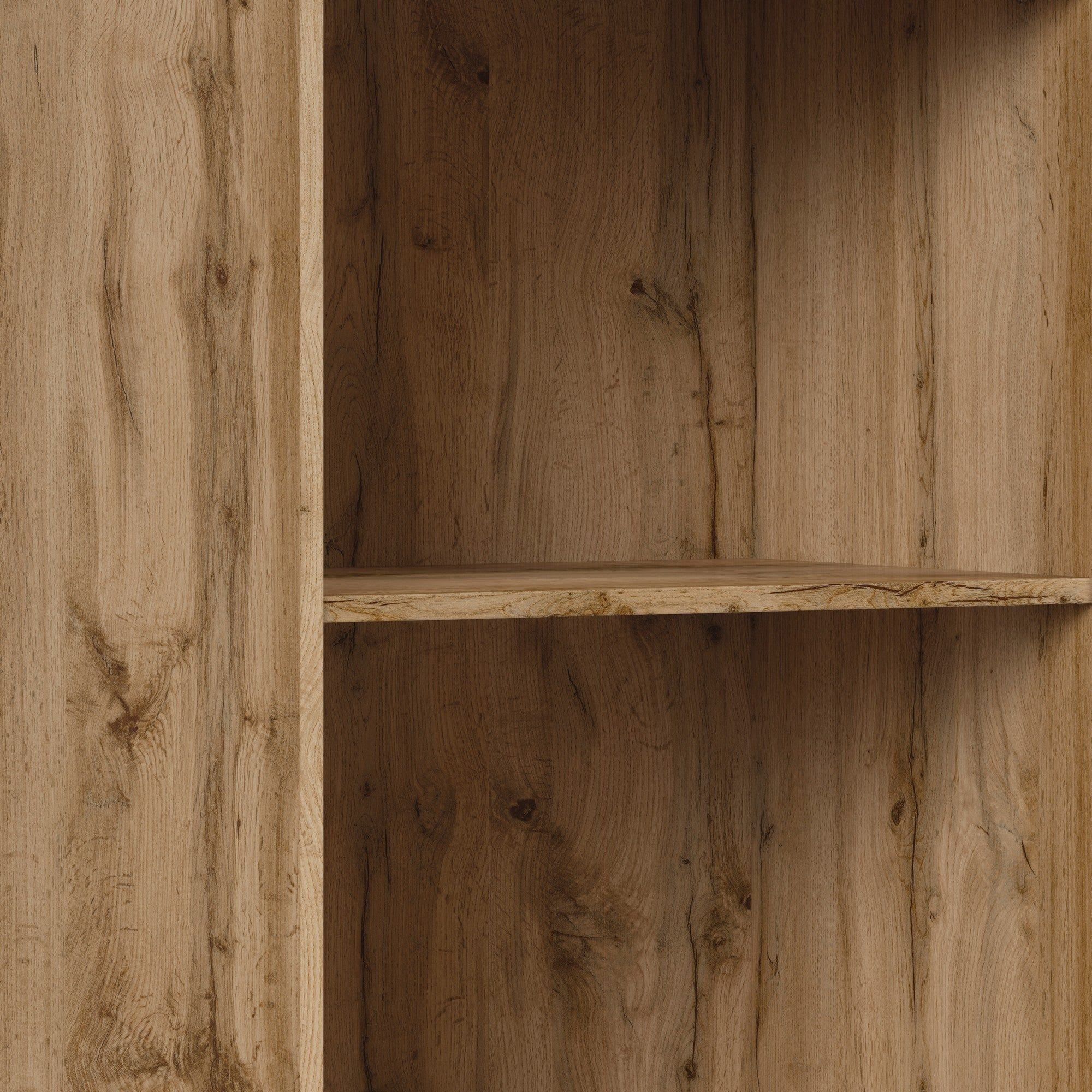 Biblioteca ZELE, stejar wotan, PAL, 56x41x195 cm