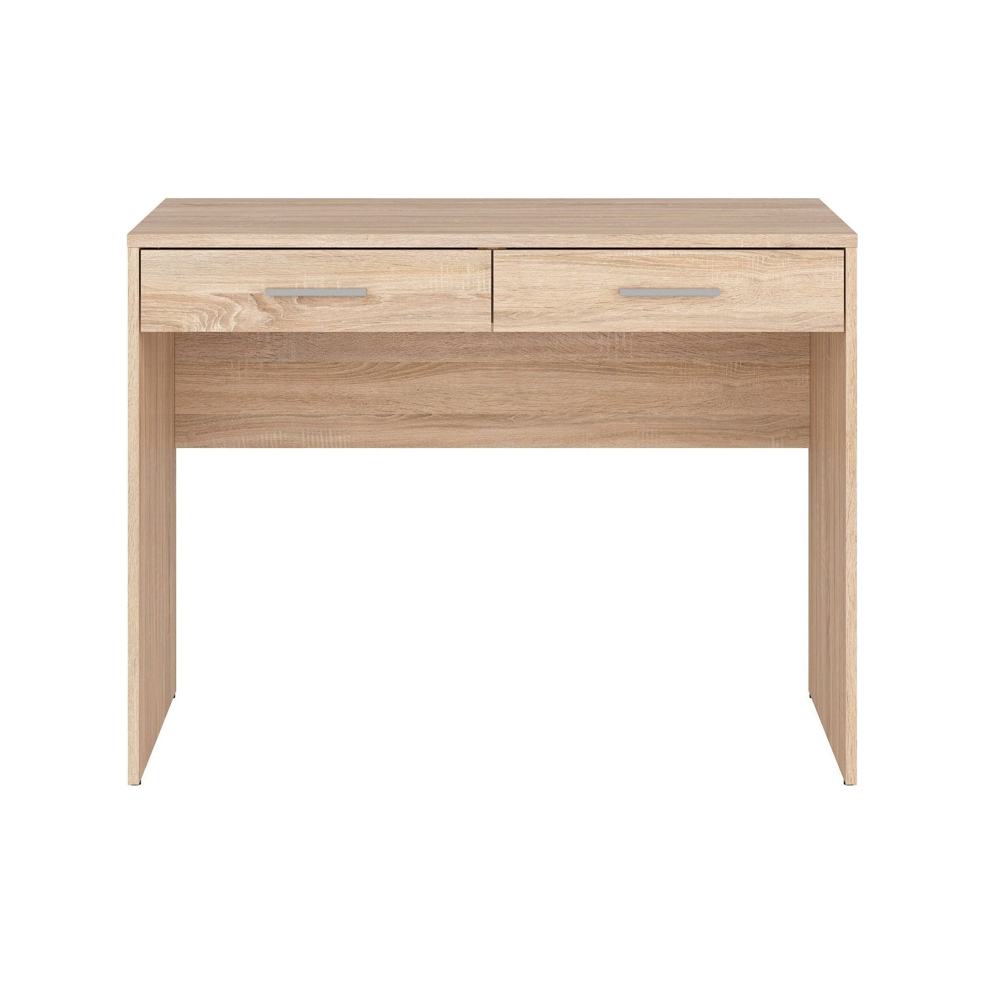 Birou NEPO PLUS, stejar sonoma, PAL laminat, cu 2 sertare, 100x59x76 cm