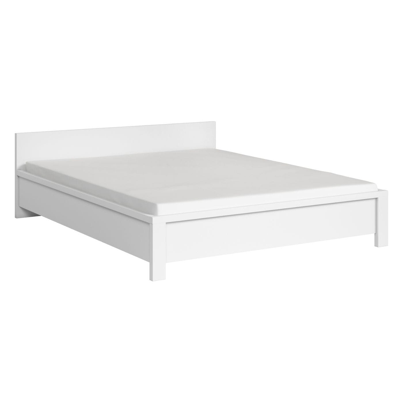 Cadru pat KASPIAN 160x200x35, alb, PAL/metal