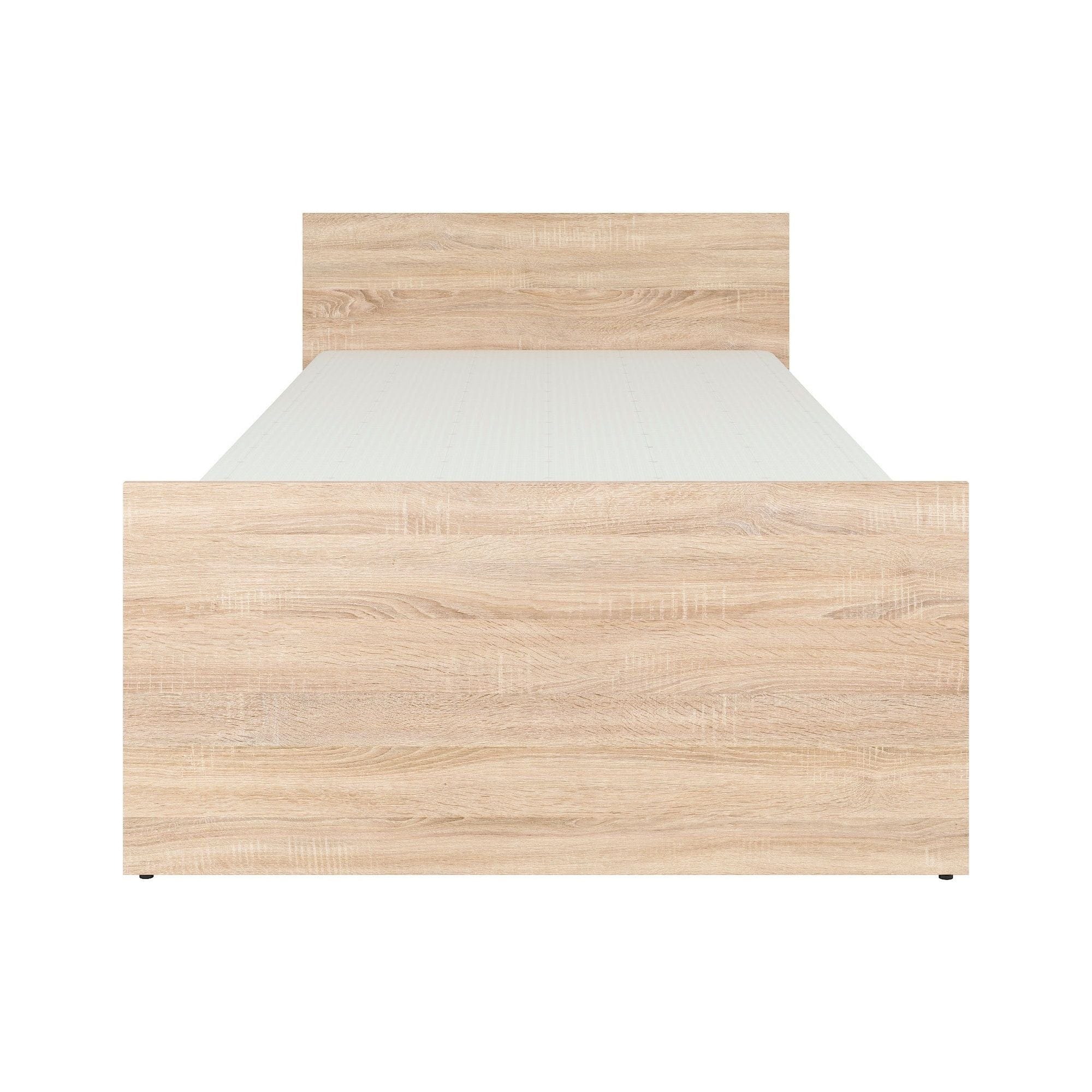 Cadru pat NEPO PLUS 90x200, stejar sonoma, PAL laminat