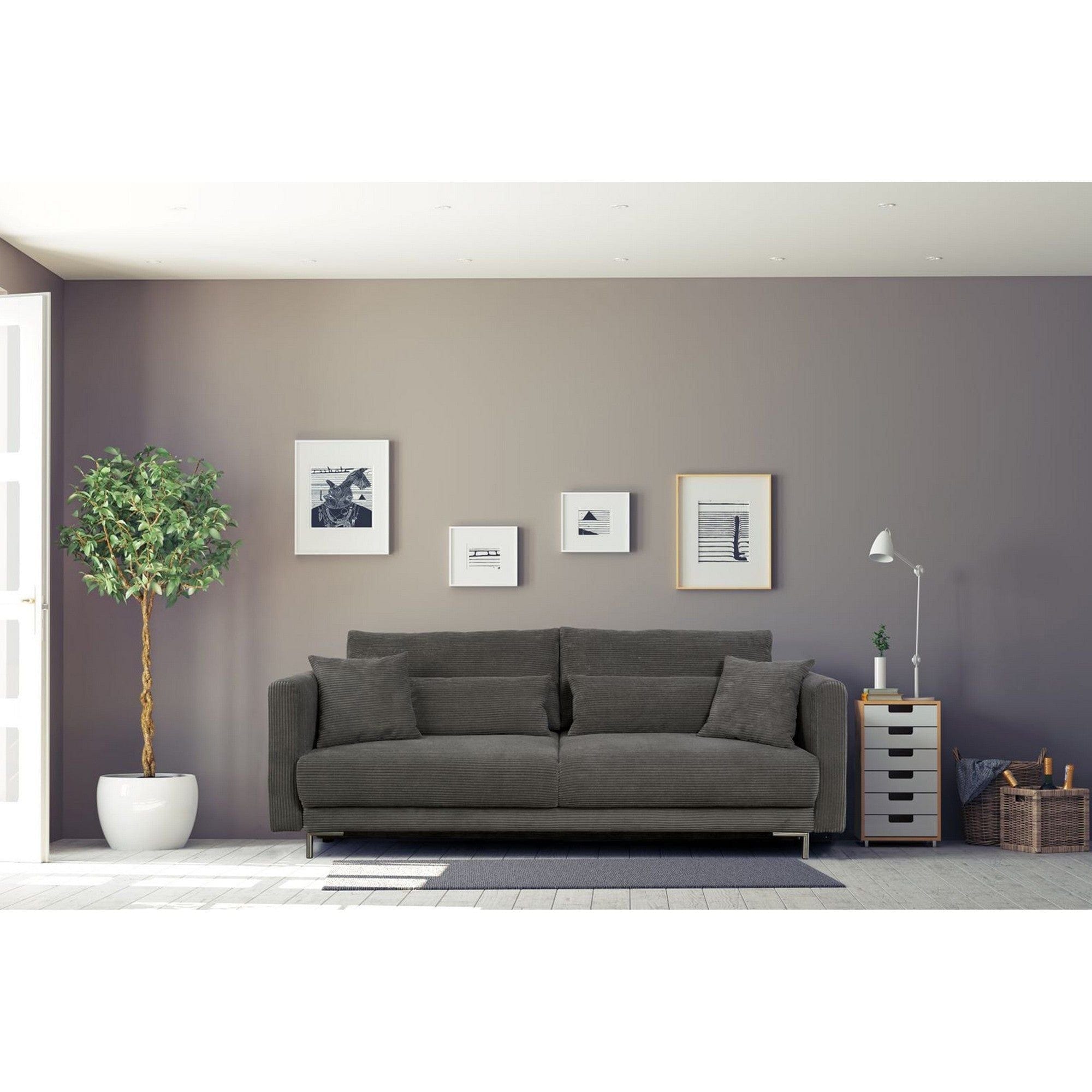 Canapea extensibila RICO, personalizabil materiale gama Platinium, cu lada depozitare, 224x114x91 cm