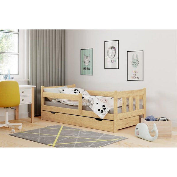 Cadru pat pentru copii Marinella pin, 164x88 cm, somiera inclusa