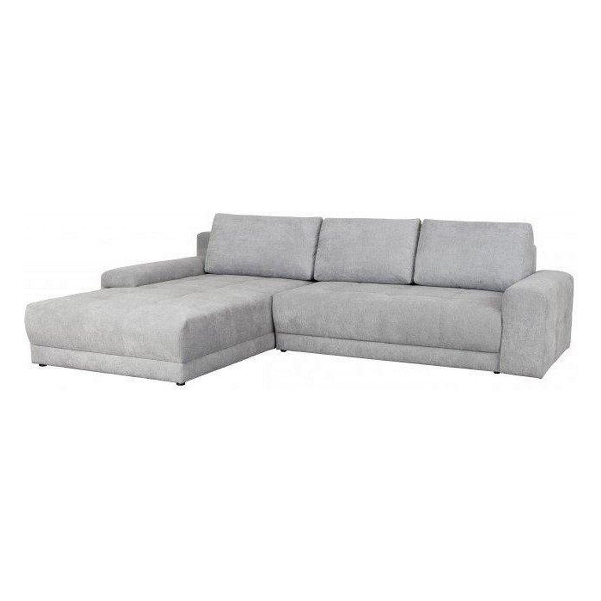 Coltar extensibil ADRIA, universal, stofa catifelata gri - Monolith 85, cu lada depozitare, 314x213x90 cm