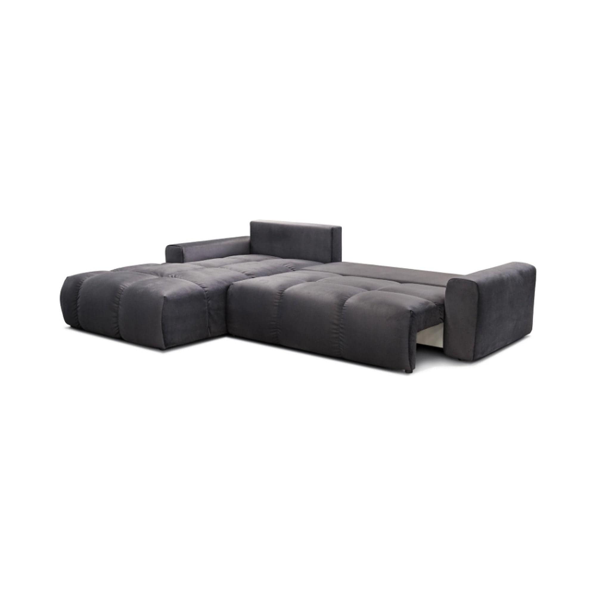 Coltar extensibil Atlantic, personalizabil materiale Gama Platinium, cu lada depozitare, 306x224x92 cm