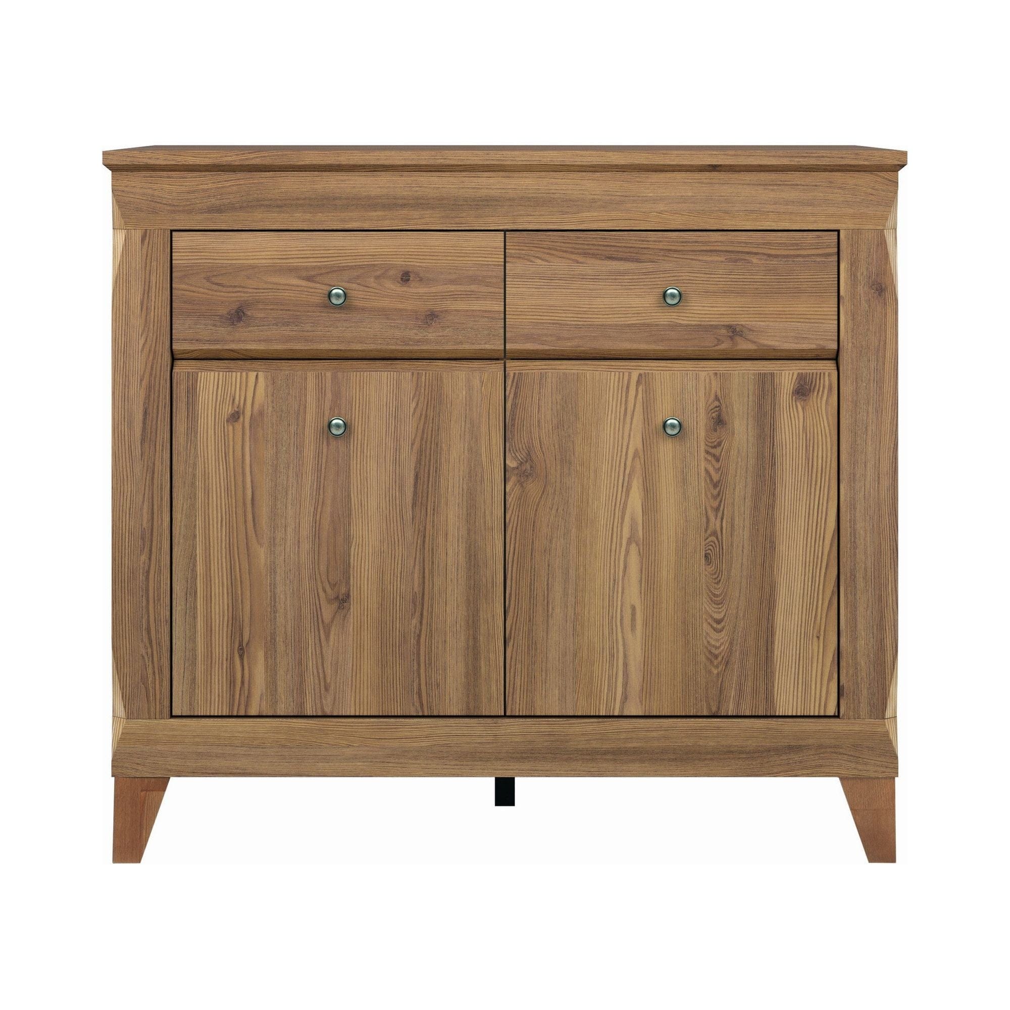 Comoda BERGEN KOM2D2S, stejar auriu, PAL, 110x47x98 cm