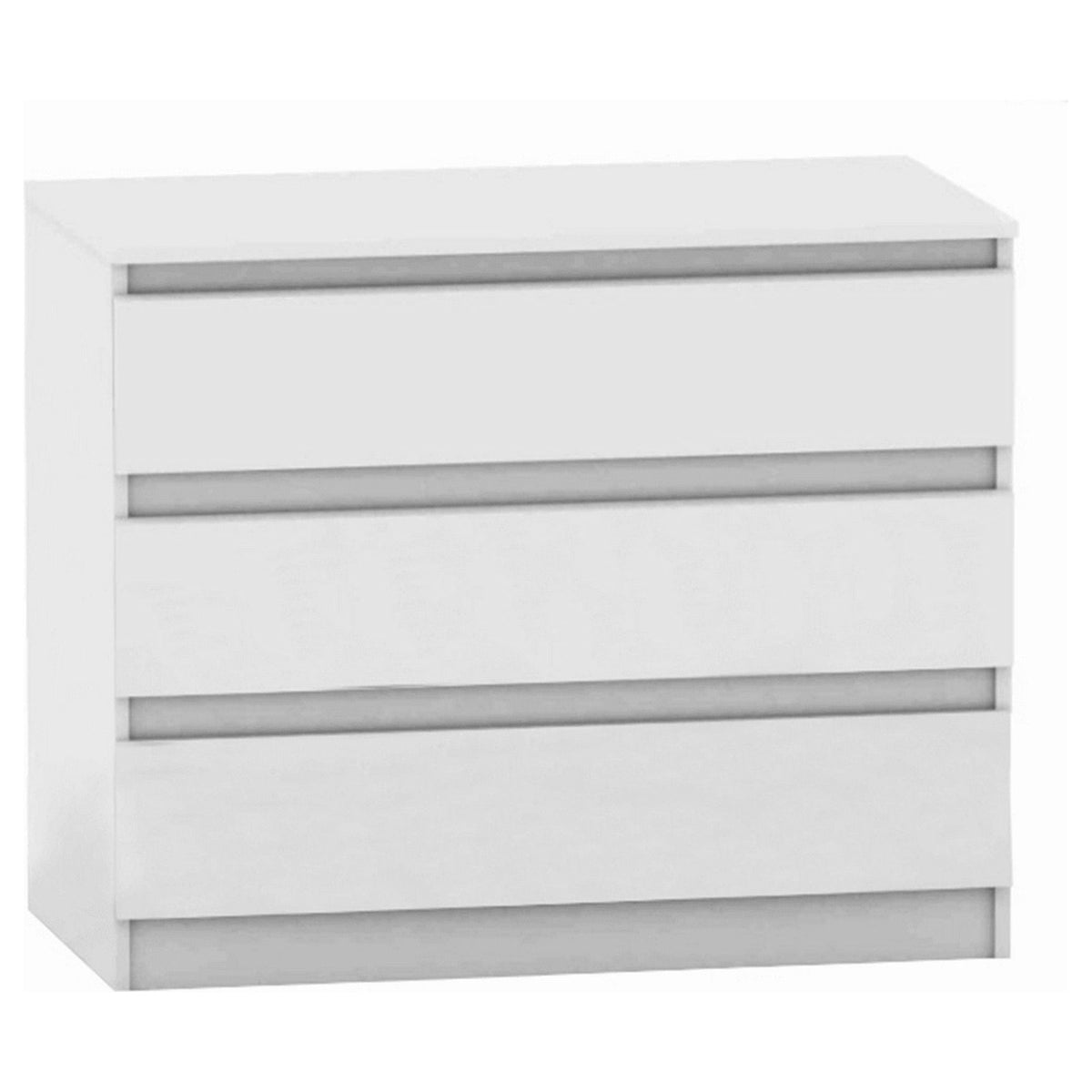 Comoda HANY NEW 003, alb, PAL laminat, 90x49x74 cm