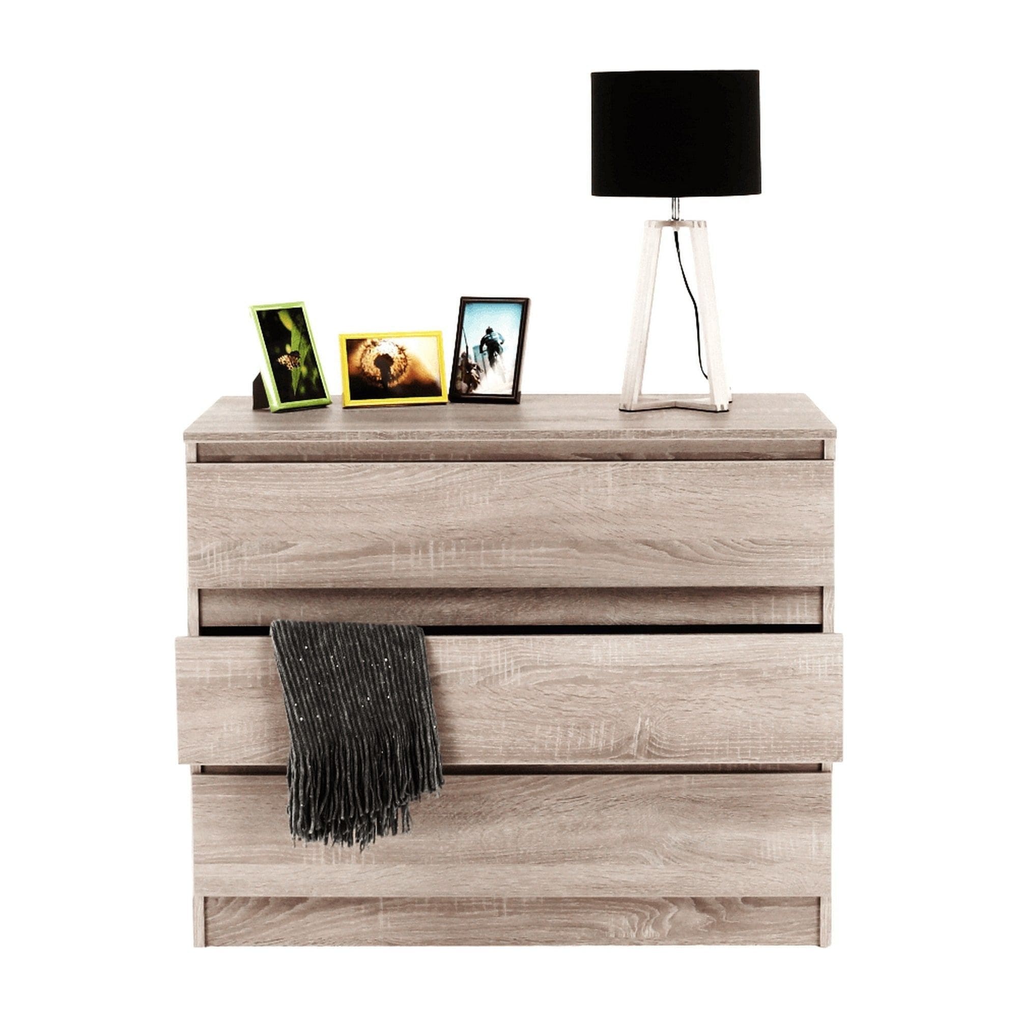 Comoda HANY NEW 003, stejar sonoma, PAL laminat, 90x49x74 cm