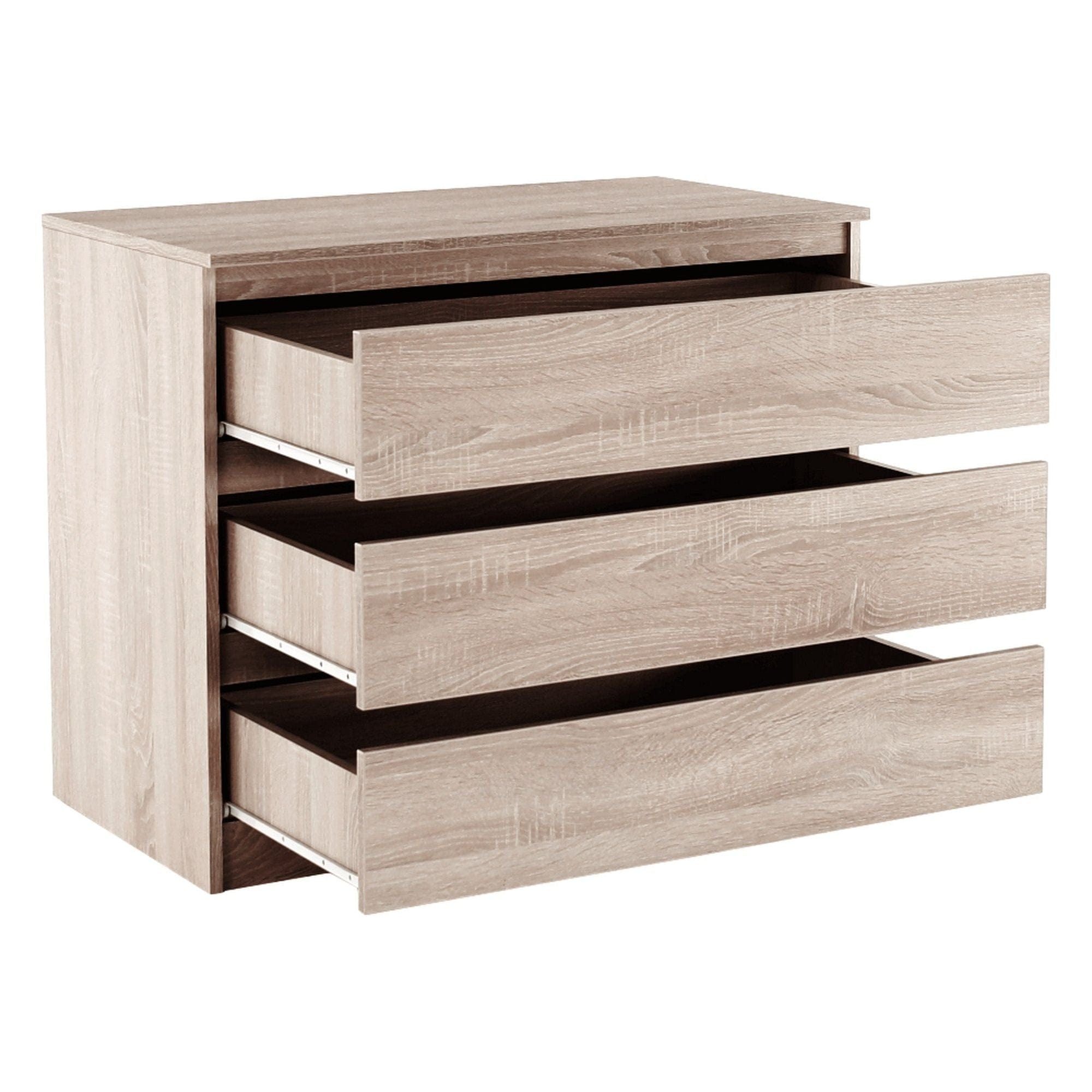 Comoda HANY NEW 003, stejar sonoma, PAL laminat, 90x49x74 cm