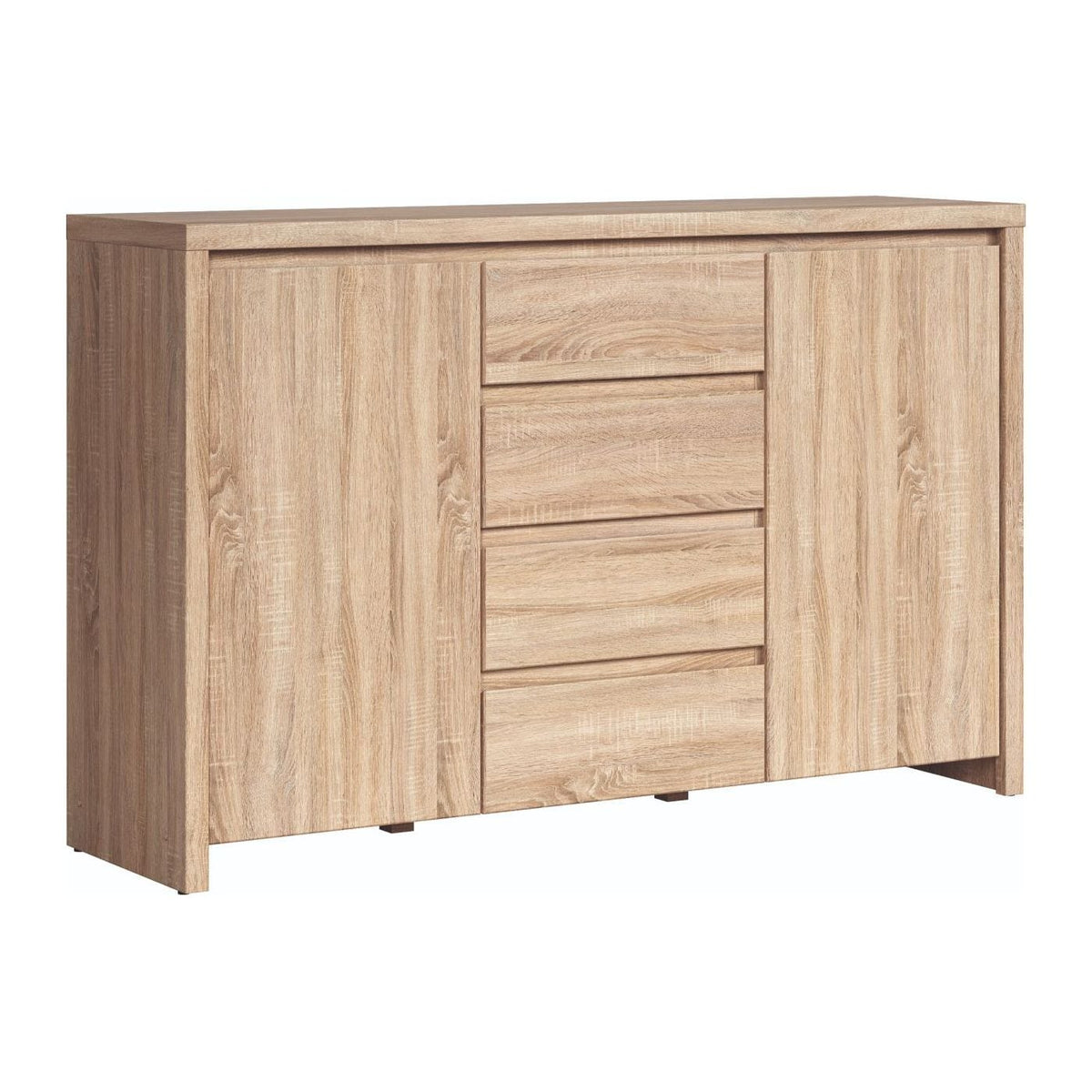 Comoda KASPIAN KOM2D4S, stejar sonoma, PAL, 144x41x92 cm