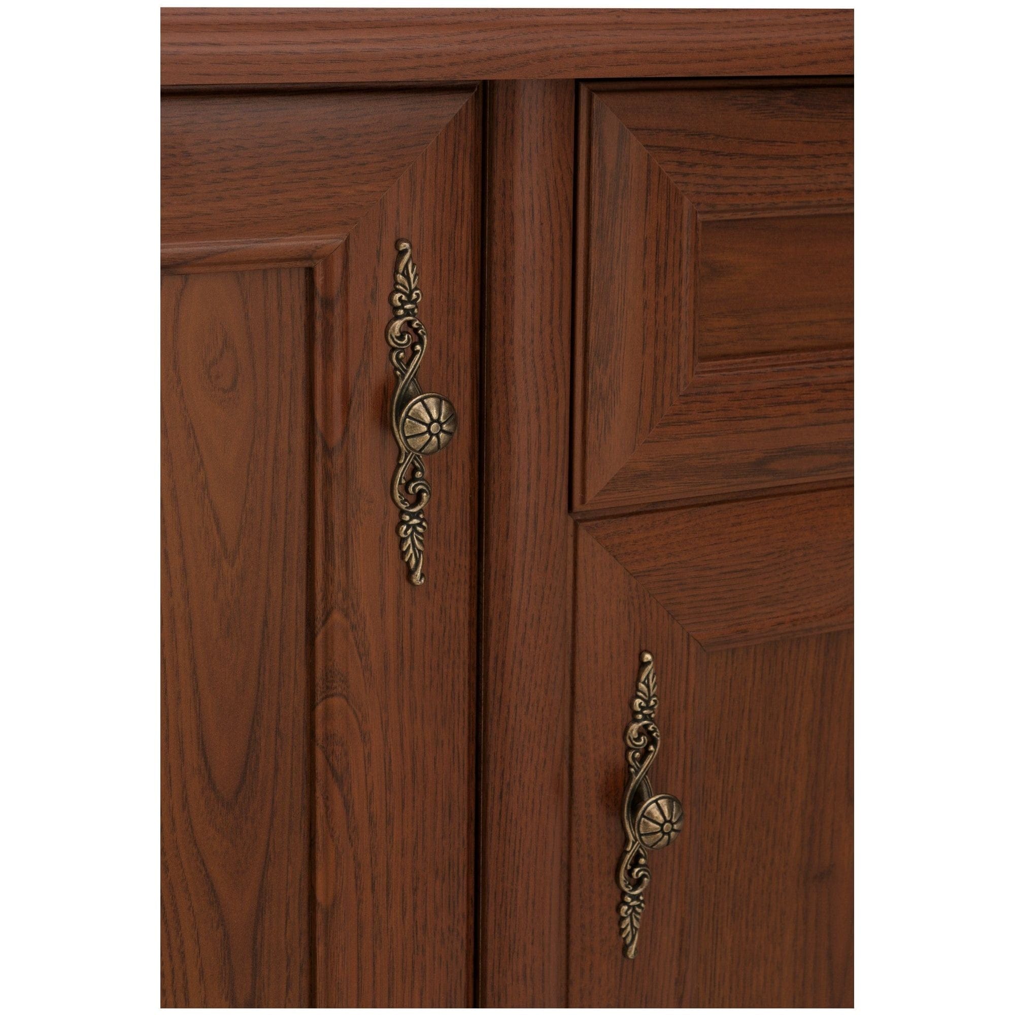 Comoda KENT EKOM3D1S, castan, PAL, 154x45x91 cm