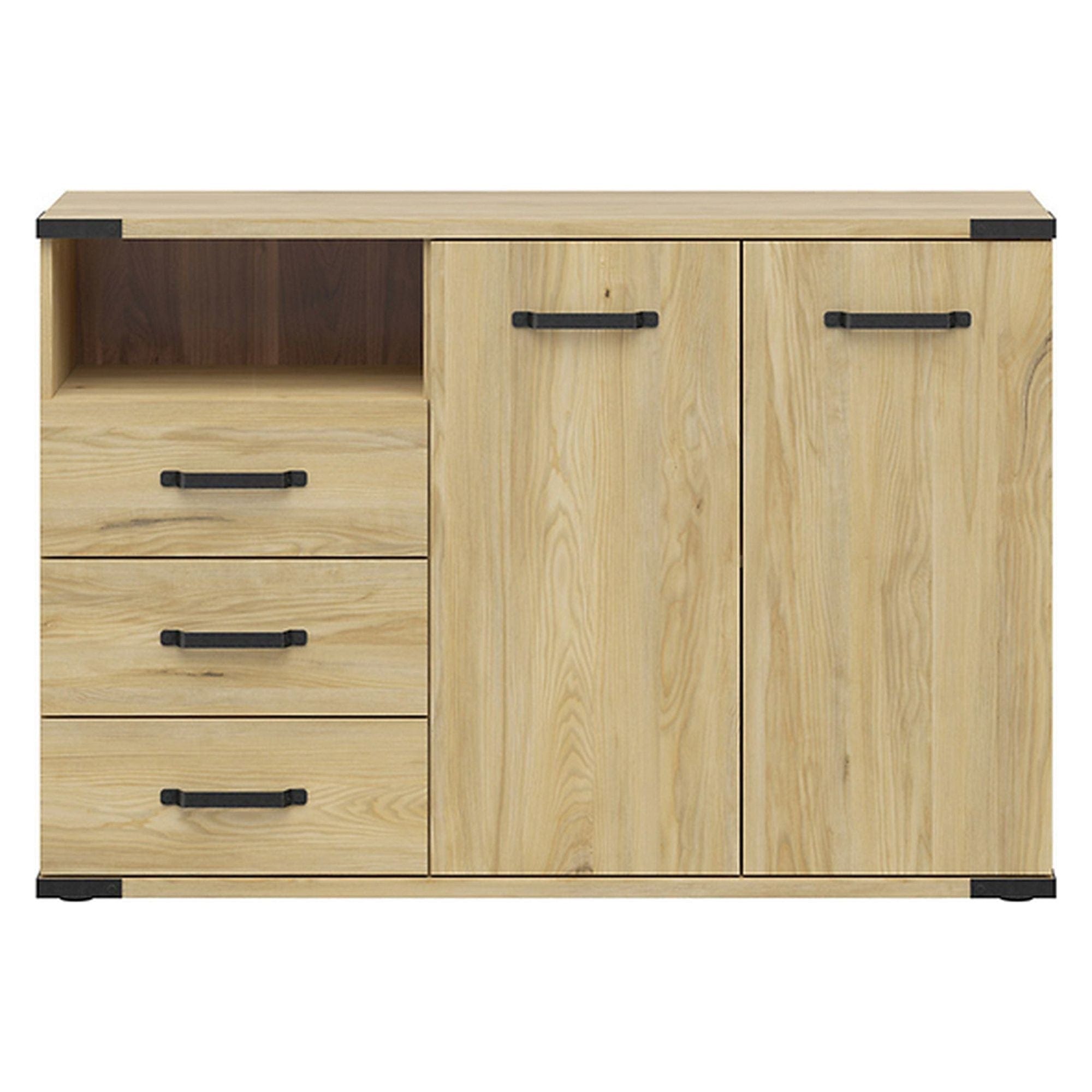 Comoda Lara, stejar, PAL, 130x40x88 cm