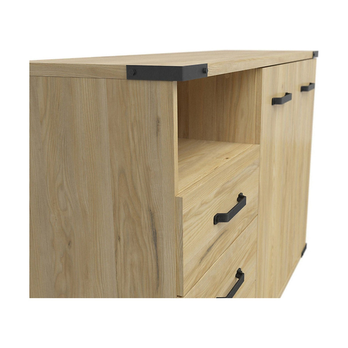 Comoda Lara, stejar, PAL, 130x40x88 cm