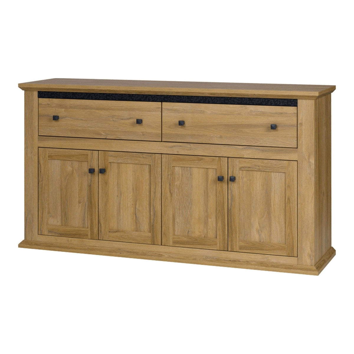 Comoda LEON MZ10, stejar grand, DTD laminat, 160x45x87 cm