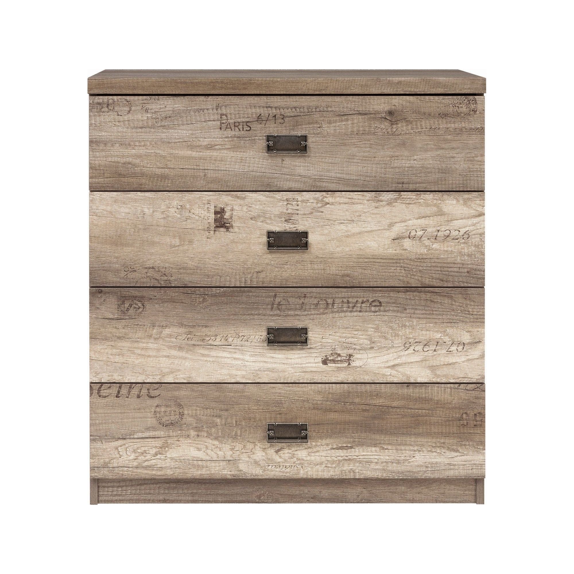 Comoda Malcolm, stejar, PAL, 80x40x88 cm