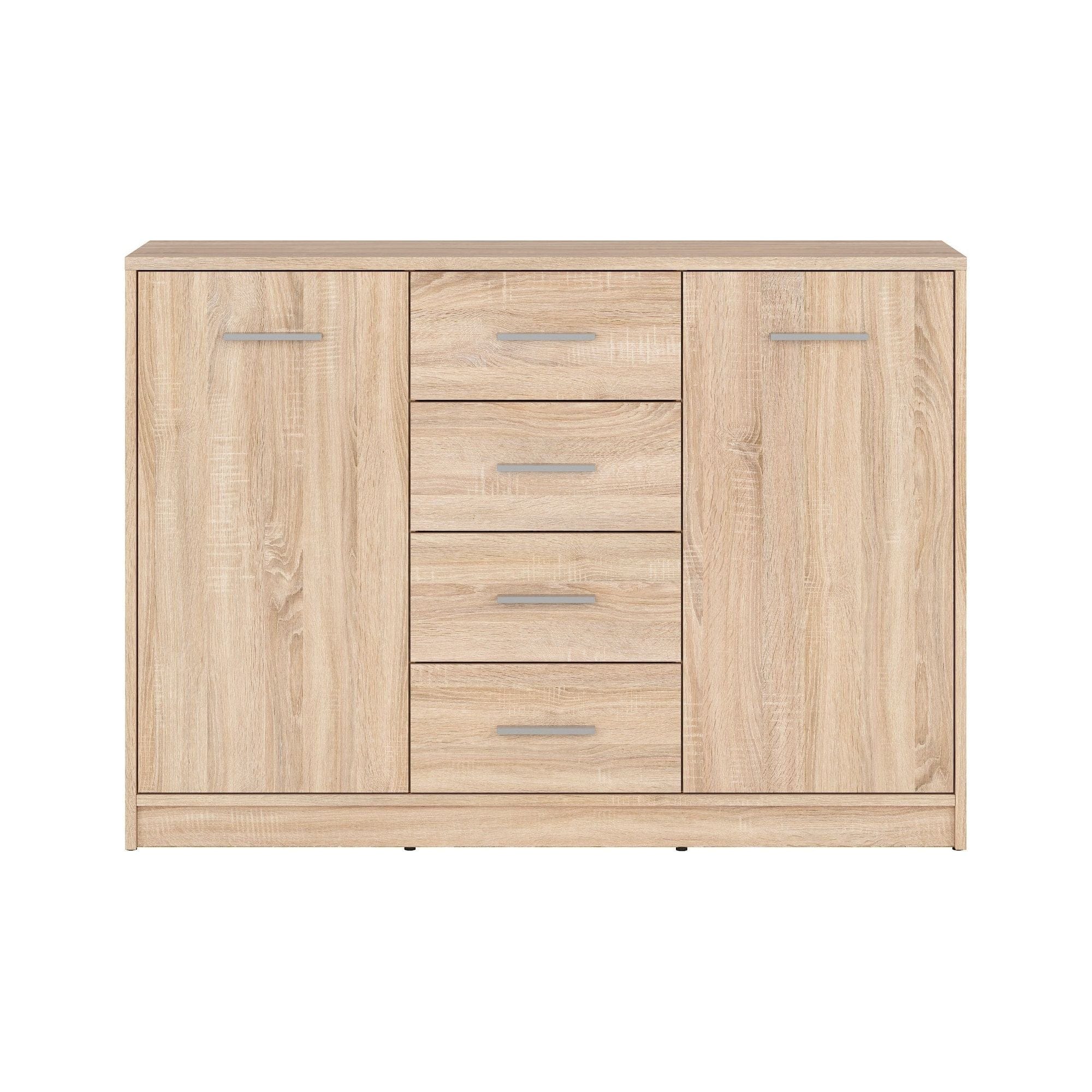 Comoda NEPO PLUS, stejar sonoma, PAL laminat, 119x34x84 cm
