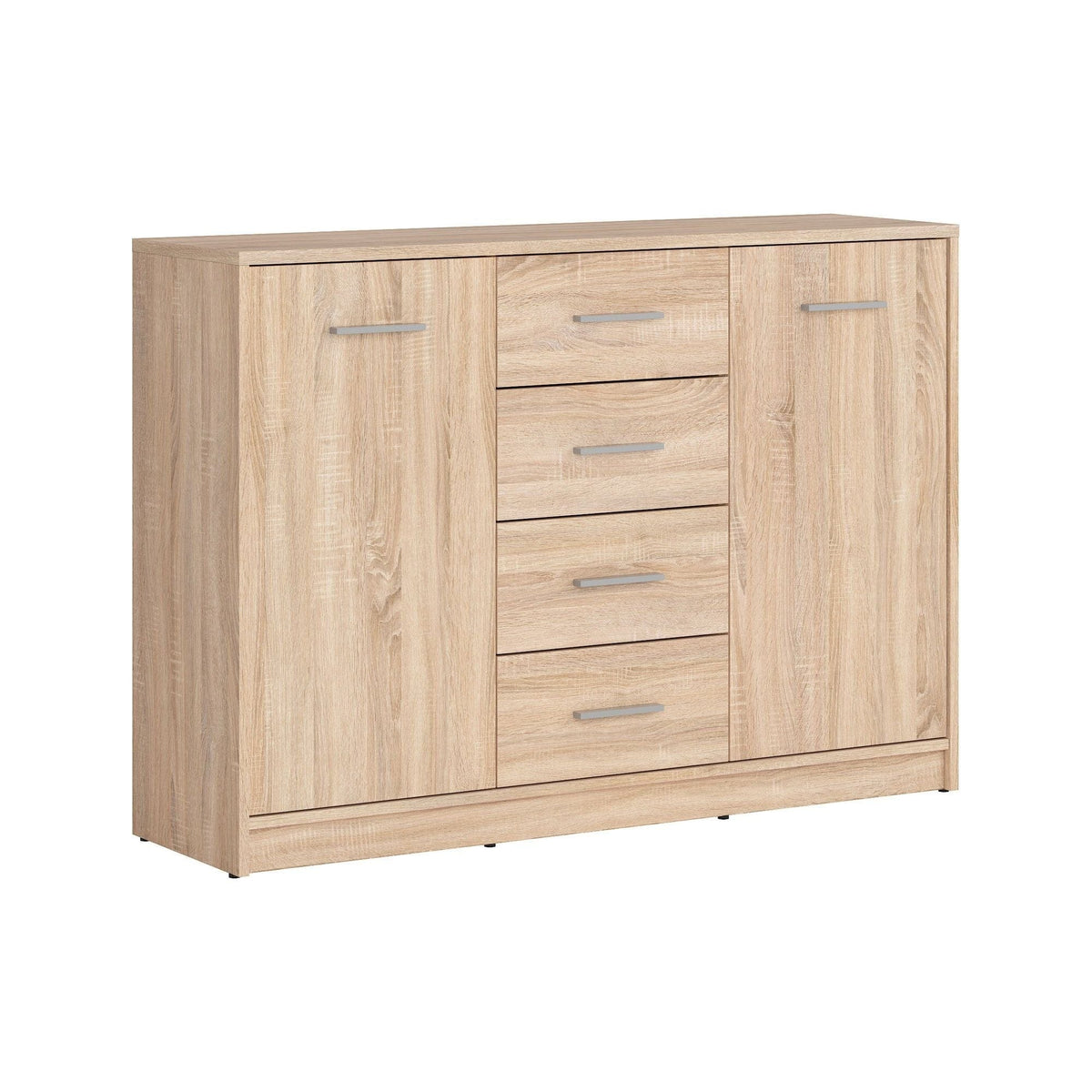 Comoda NEPO PLUS, stejar sonoma, PAL laminat, 119x34x84 cm