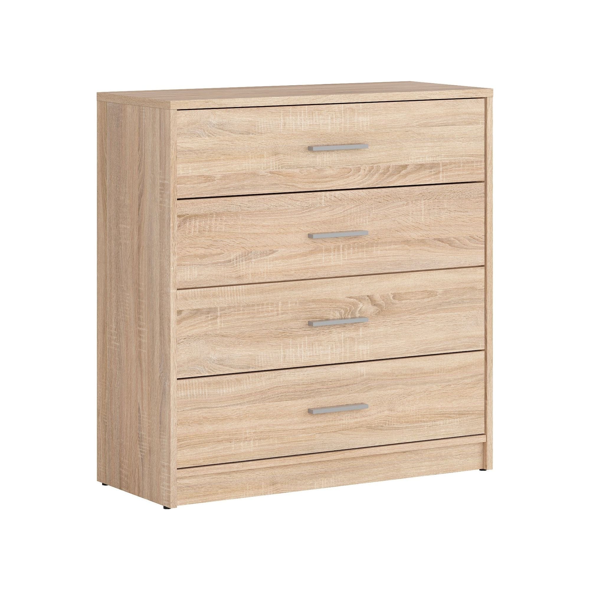 Comoda NEPO PLUS, stejar sonoma, PAL laminat, 80x34x84 cm