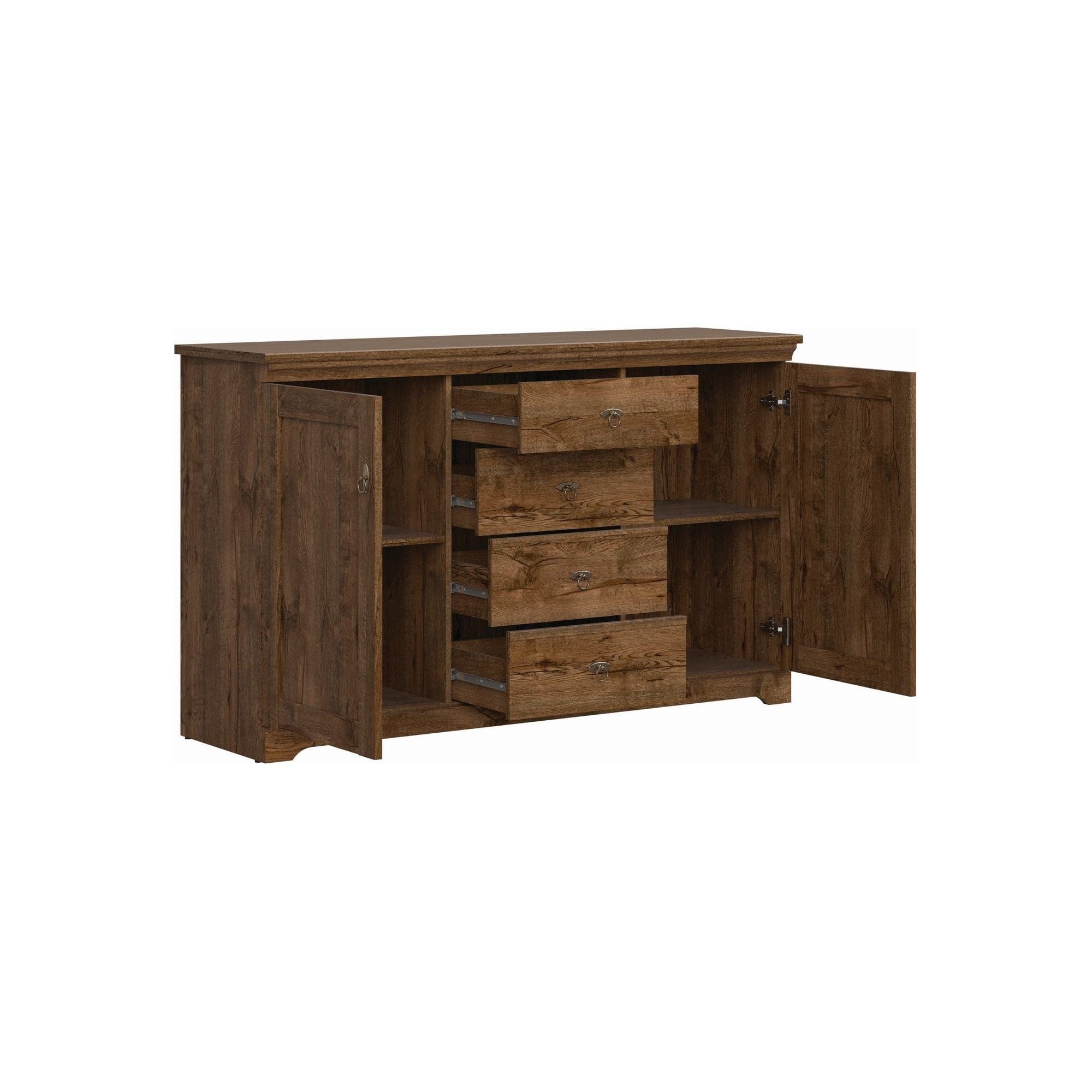 Comoda PATRAS KOM2D4S, nuc inchis, PAL, 153x45x93 cm