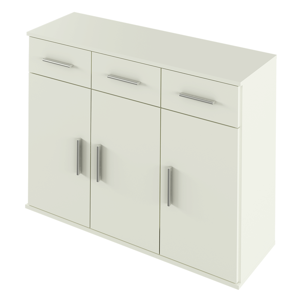 Comoda RESITA TYP 3, alb, DTD laminat, 105x35x80 cm