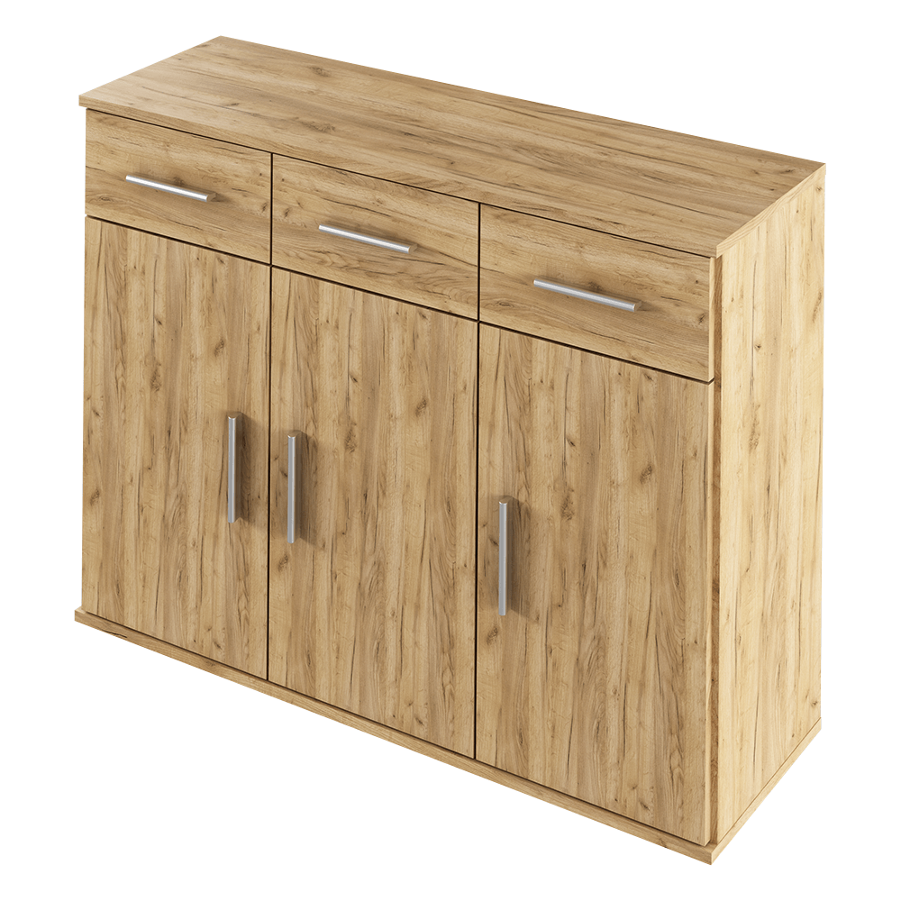 Comoda RESITA TYP 3, stejar artisan, DTD laminat, 105x35x80 cm