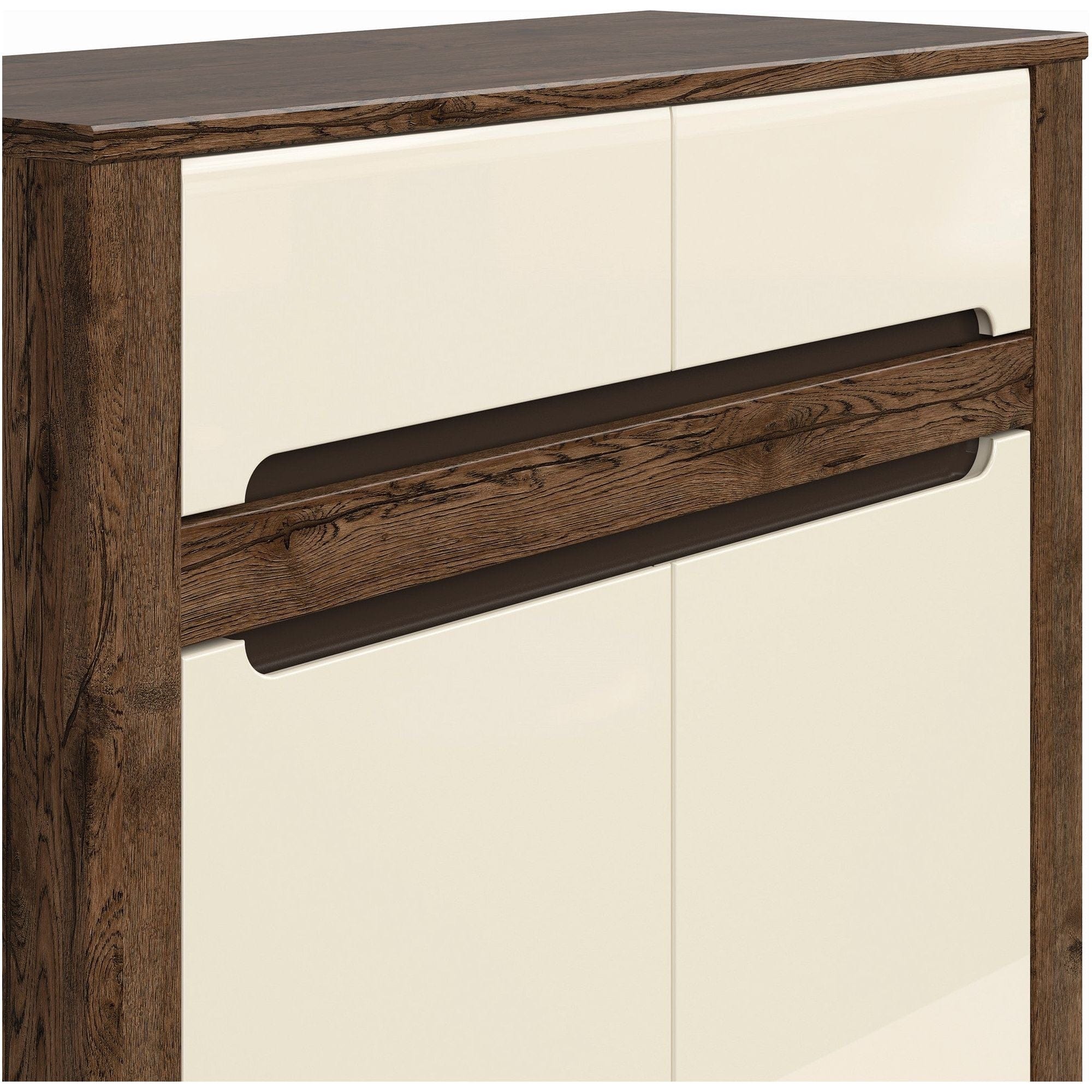 Comoda RUSO KOM2D2S, nuc/bej, PAL, 104x46x99 cm