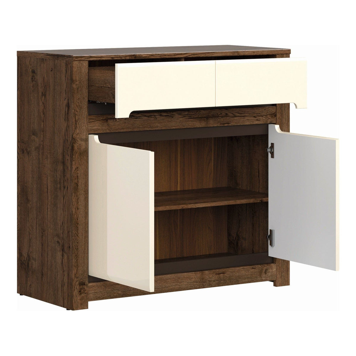 Comoda RUSO KOM2D2S, nuc/bej, PAL, 104x46x99 cm