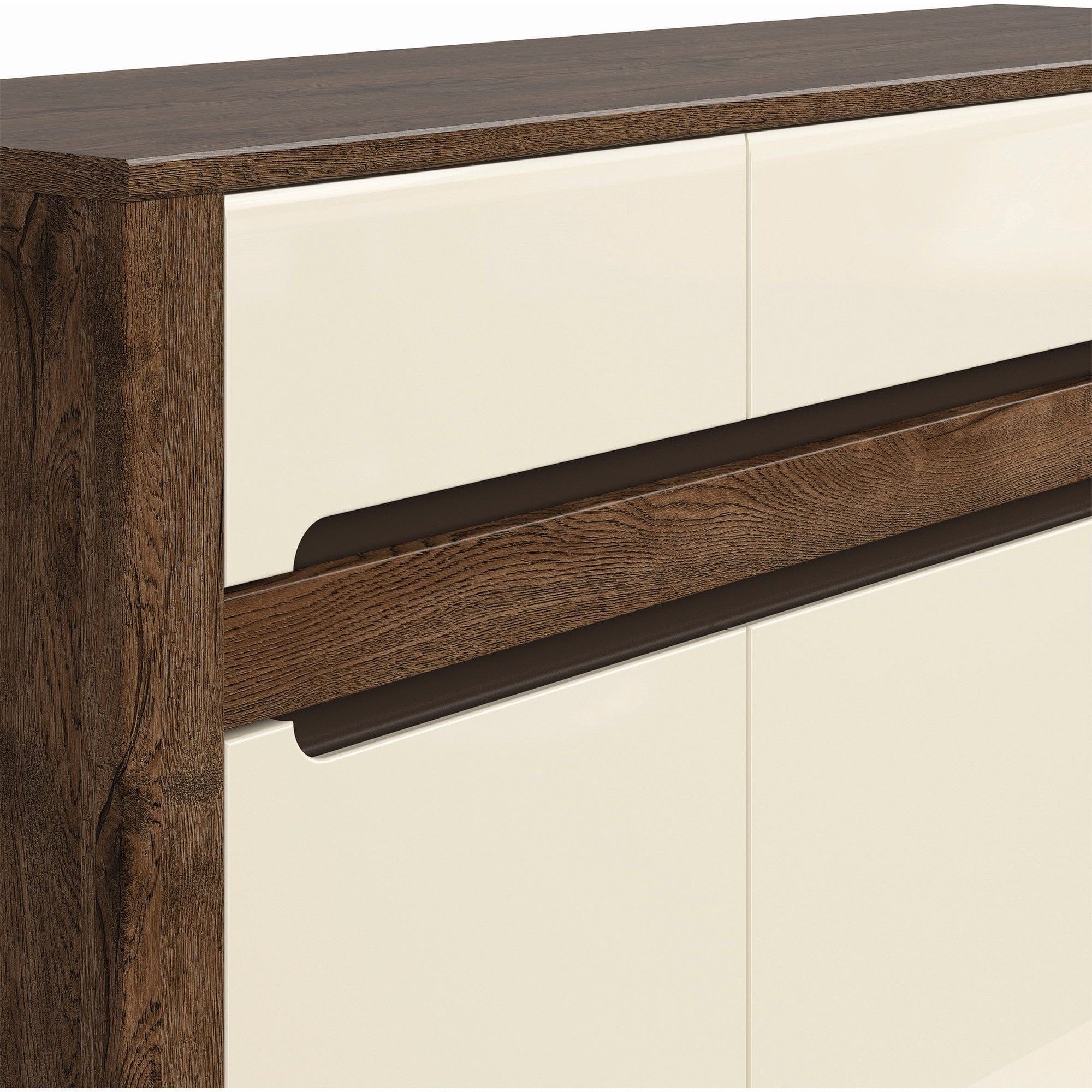 Comoda RUSO KOM3D3S, nuc/bej, PAL, 149x46x99 cm