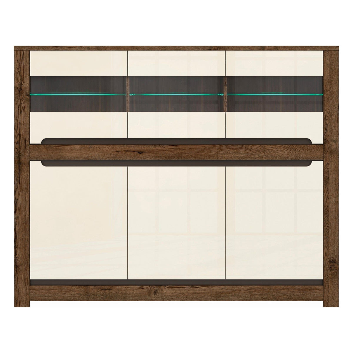 Comoda RUSO KOM3W3D, nuc/bej, PAL, 149x46x121 cm