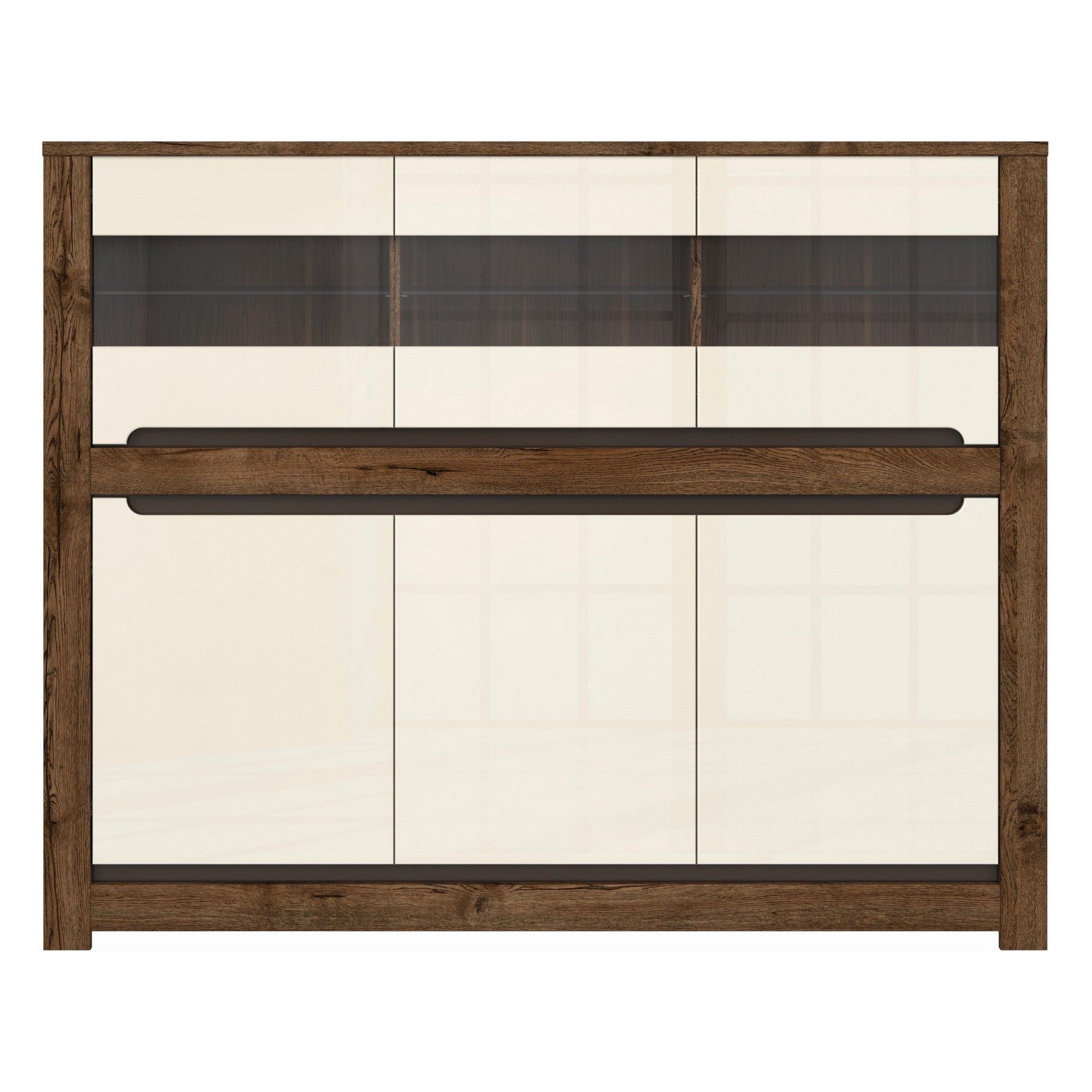 Comoda RUSO KOM3W3D, nuc/bej, PAL, 149x46x121 cm