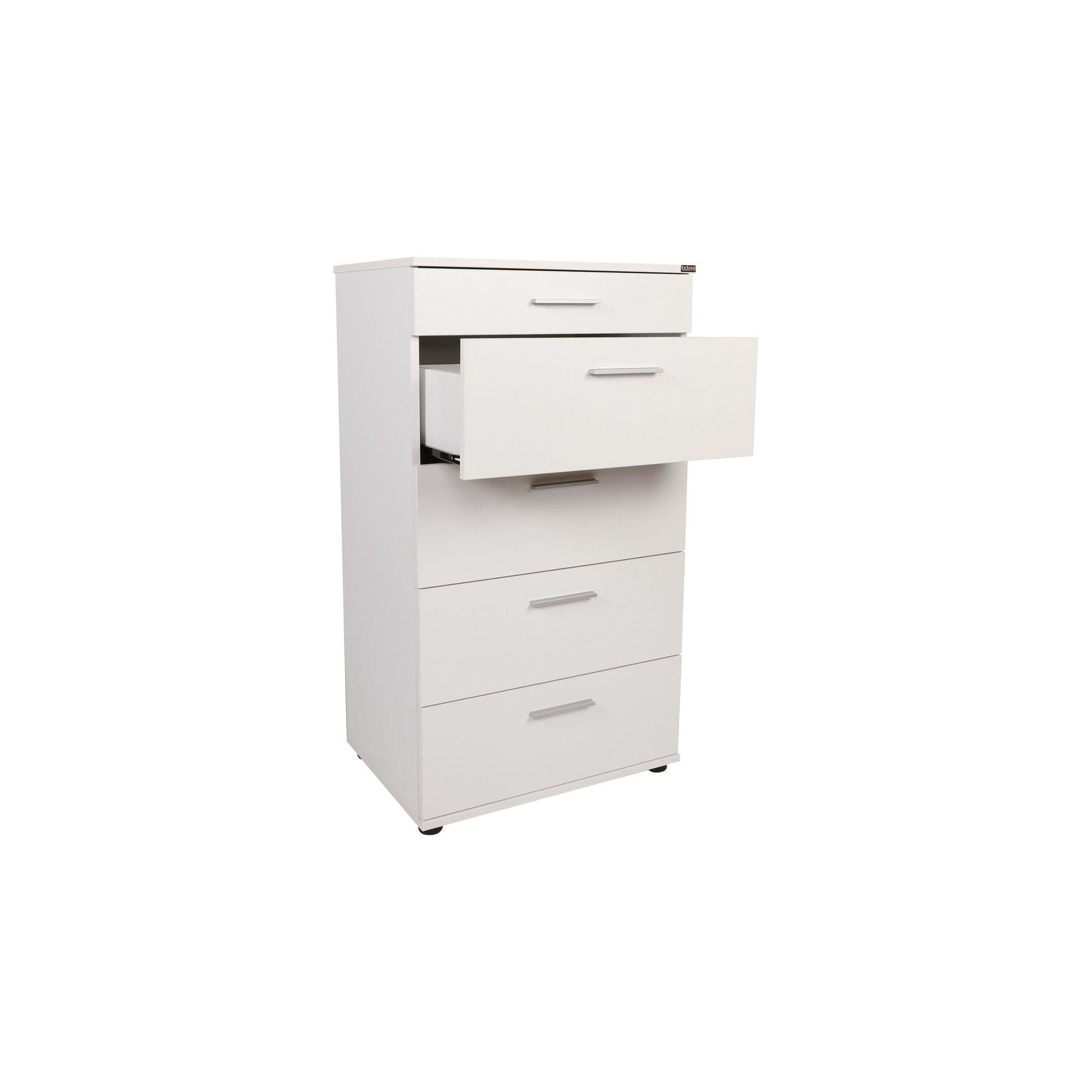 Comoda SFN-550-BB-1, alb, PAL melaminat, 60x44x108 cm