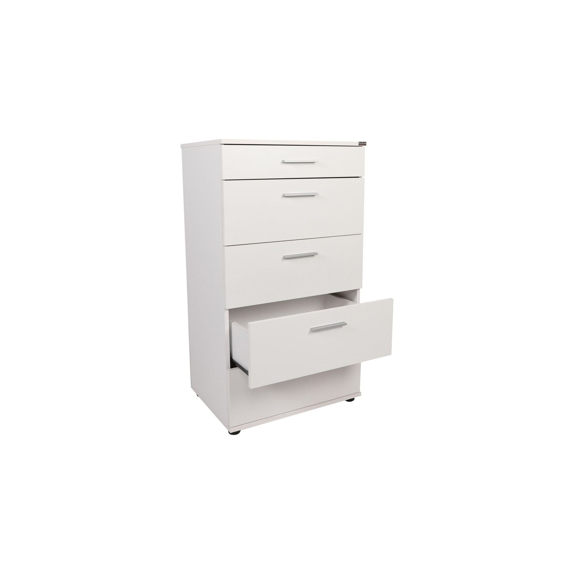 Comoda SFN-550-BB-1, alb, PAL melaminat, 60x44x108 cm