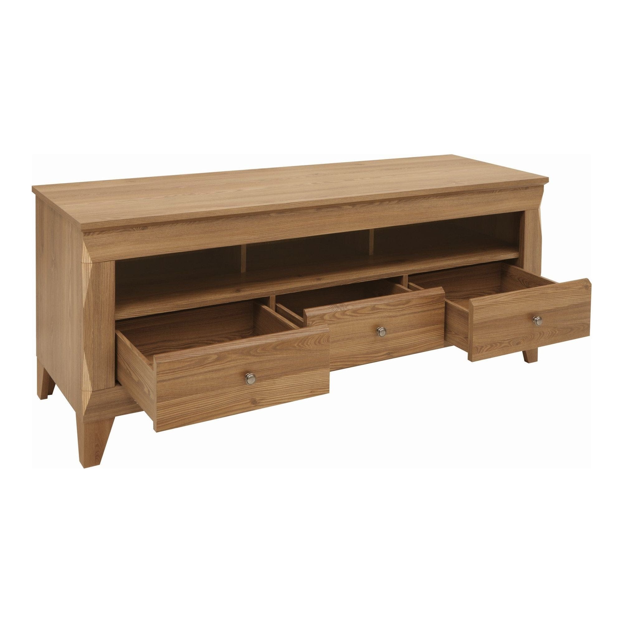 Comoda TV BERGEN RTV3S, stejar auriu, PAL, 156x47x64 cm