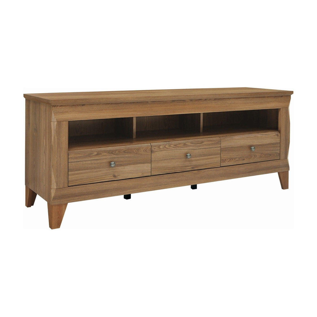Comoda TV BERGEN RTV3S, stejar auriu, PAL, 156x47x64 cm