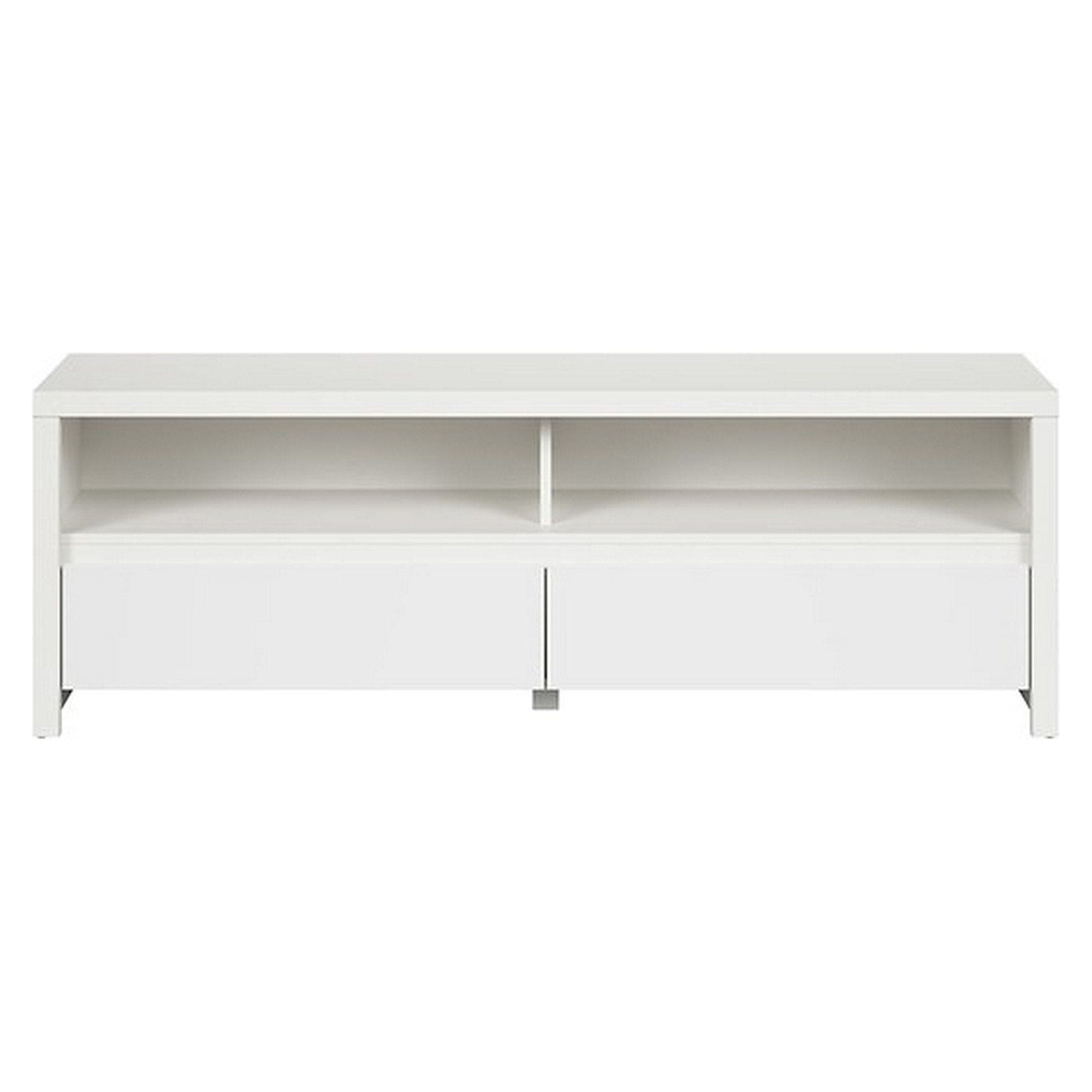 Comoda TV KASPIAN, alb, PAL, 144x41x49 cm