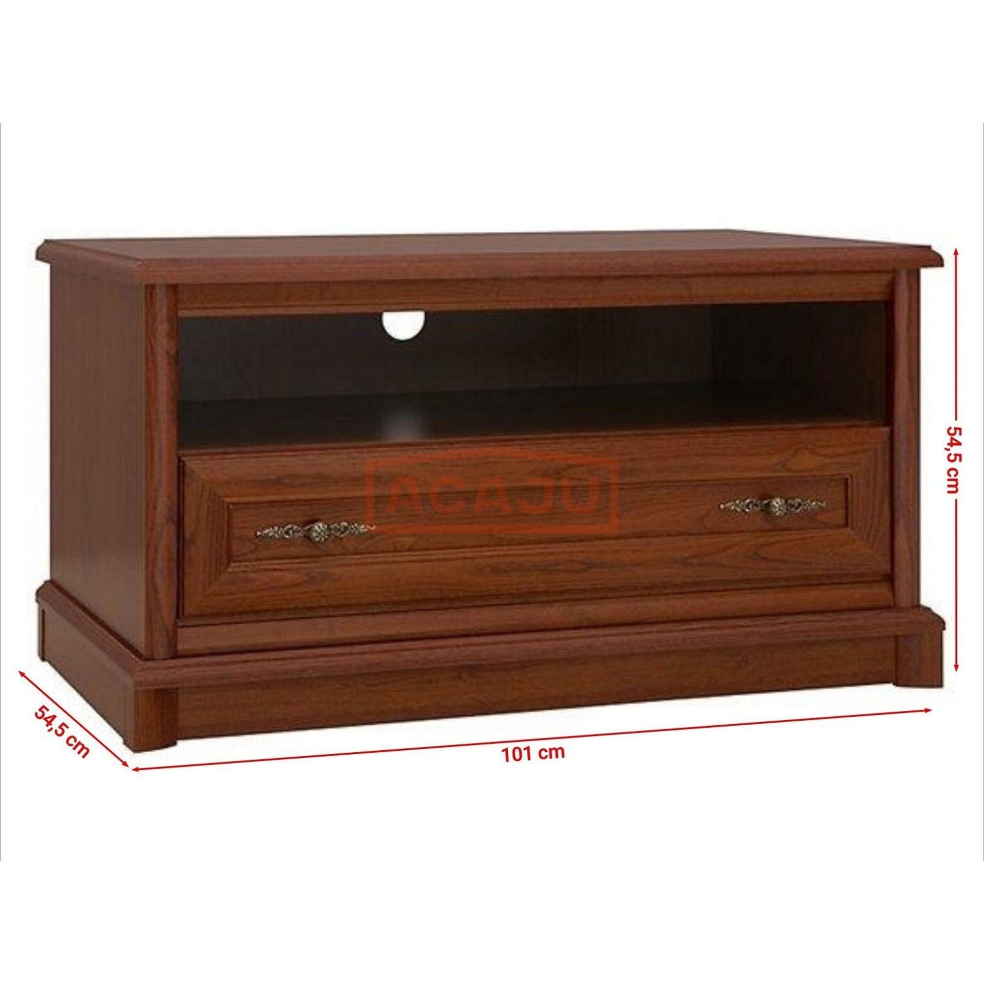 Comoda TV Kent ERTV100, castan, PAL, 101x55x55 cm