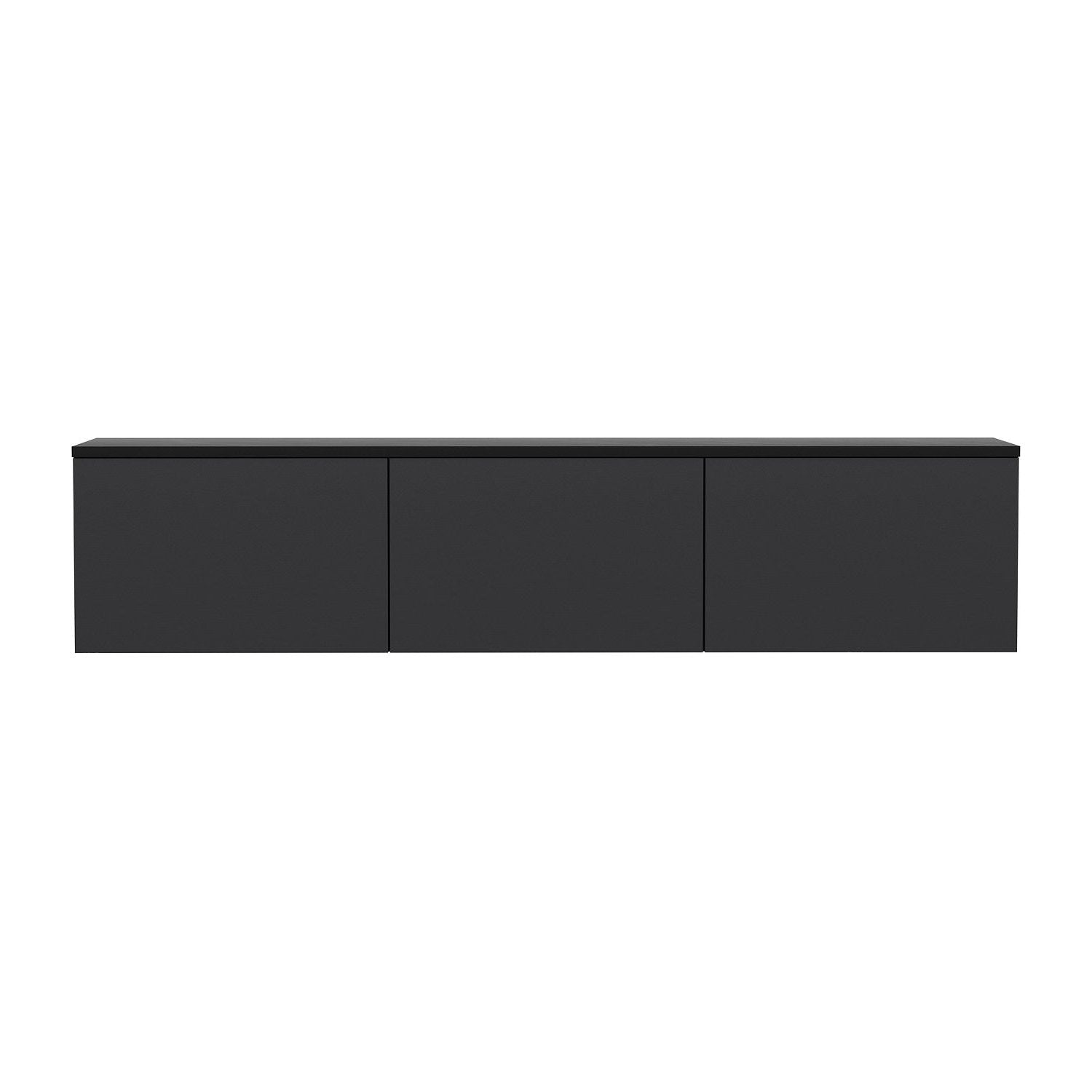 Comoda TV NEON ILLUMINATED, gri antracit, PAL melaminat, 160x32x35 cm