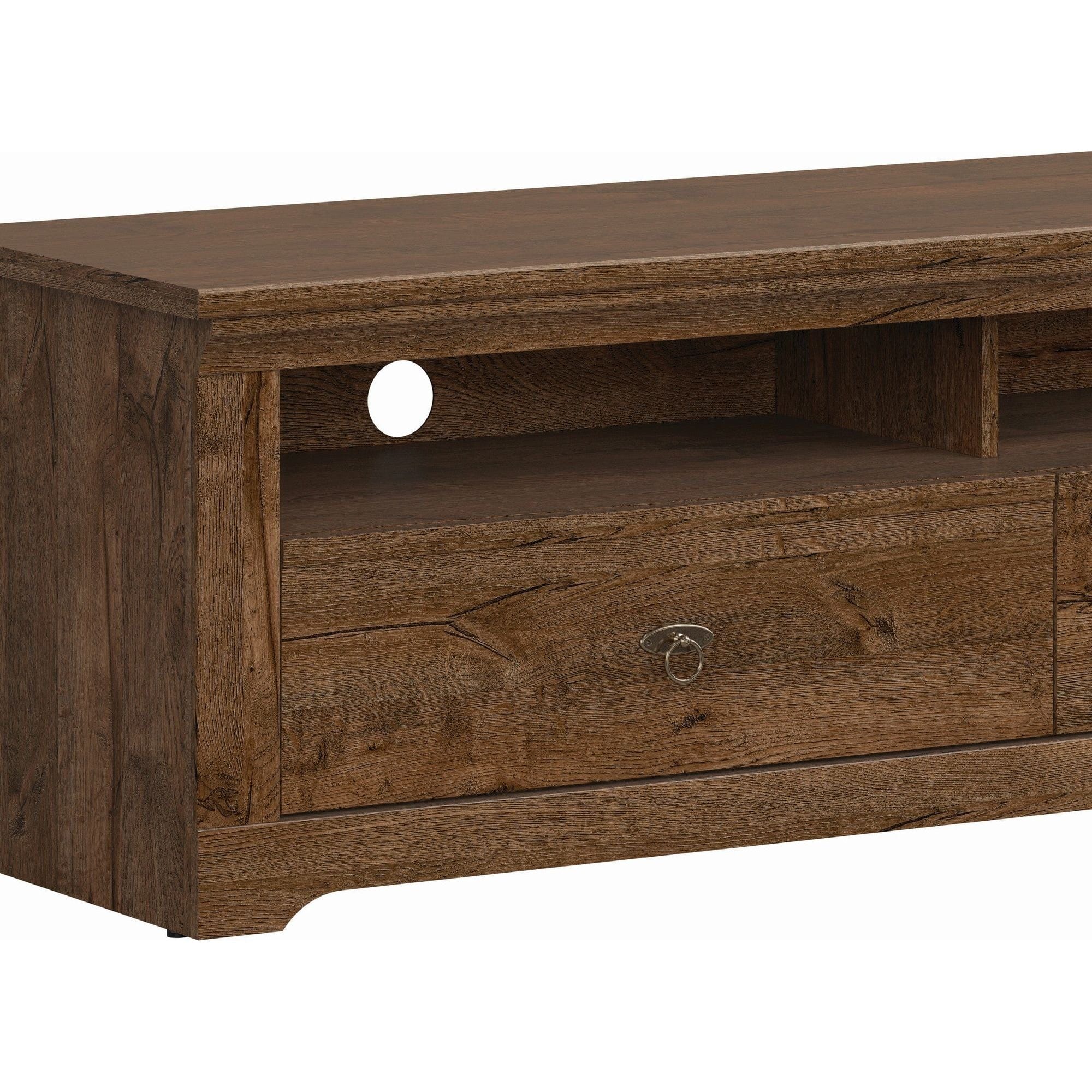 Comoda TV PATRAS RTV2S, nuc inchis, PAL, 153x45x48 cm