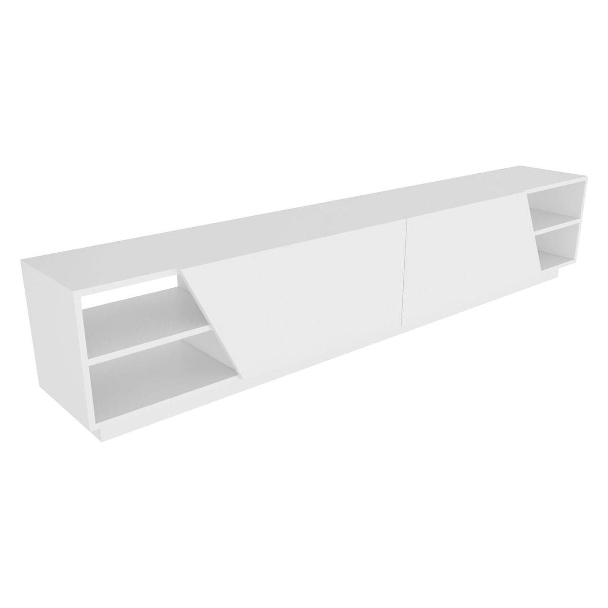 Comoda TV RHODES, alb, PAL melaminat, 240x37x47 cm